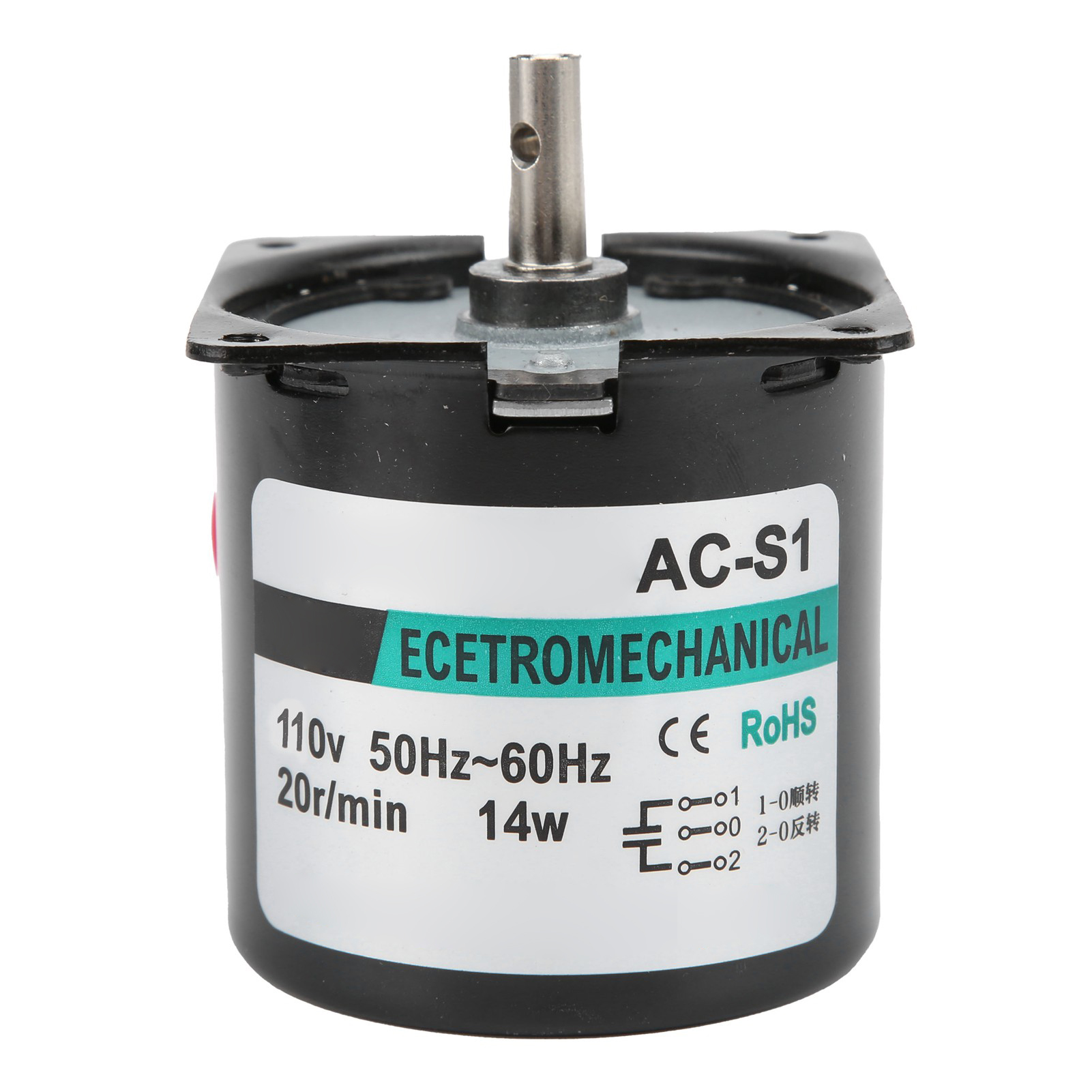 14-w-wechselstrom-synchronmotor Mit Permanentmagneten, 2-wege, Hohes Torsionsmoment, Zentrale Wellenlagerung Xd60ktyz (20 U/min, 110 V Wechselstrom)
