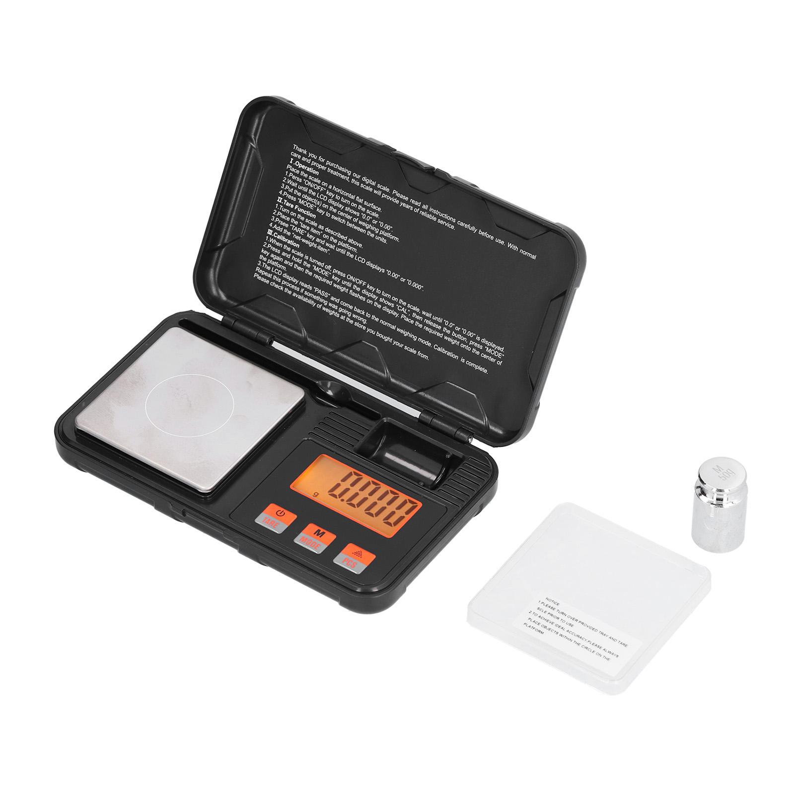 Tragbare Digitale Taschenwaage 50 G X 0,001 G, Schmuckwaage