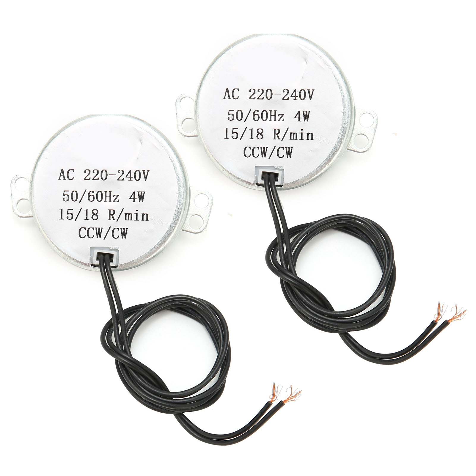 Stück Wechselstrommotoren (ccw/cw), Synchron-elektrogetriebeteile, 220–240 V, 15–18 U/min, 4 W