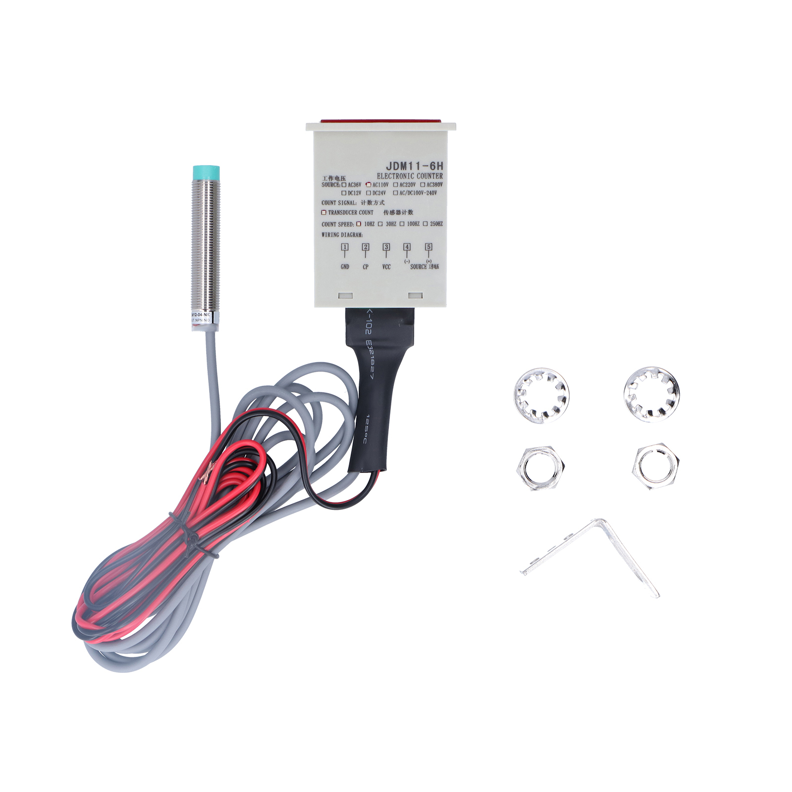 Berm Digitaler Elektronischer Zähler Für Metallgegenstände, Kontaktinduktions-rückstellfeld Jdm11-6hdc12-24v