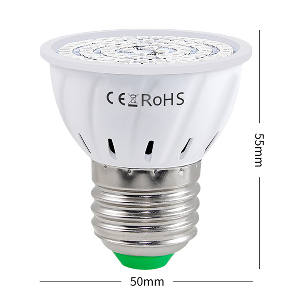 Led-pflanzenlampe Für Zimmerpflanzen, Rotes Und Blaues Lichtspektrum, E27-sockel, Ideal Für Sämlinge, Hydroponische Kultivierung Von Sukkulenten, Blumen Und Gemüse In Gewächshäusern (220 V).