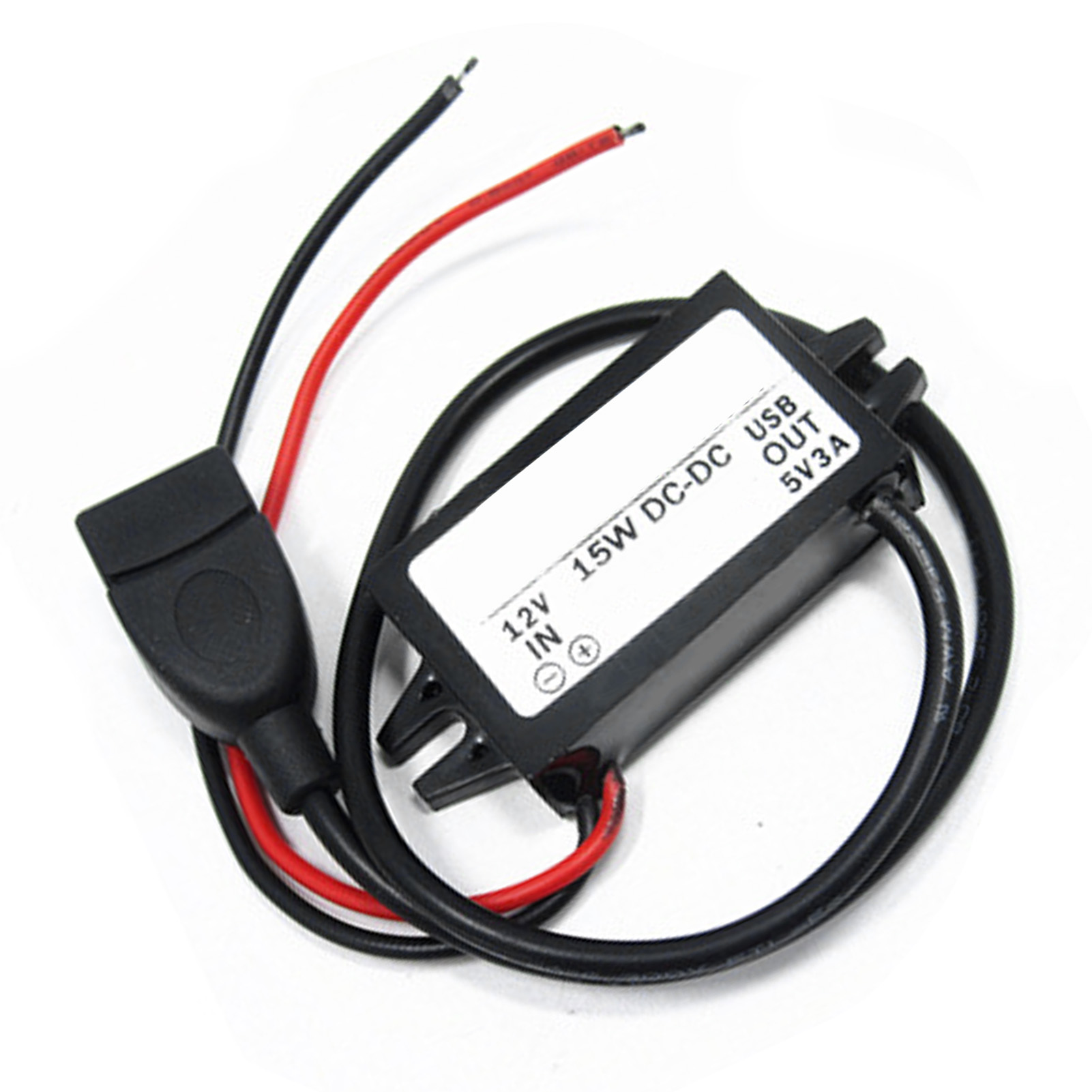 12v Auf 5v Wandler Mit Usb-ausgang, Abwärtswandler, Netzteil, Hocheffizienter Gleichspannungswandler Ohne Ohrmuschel.
