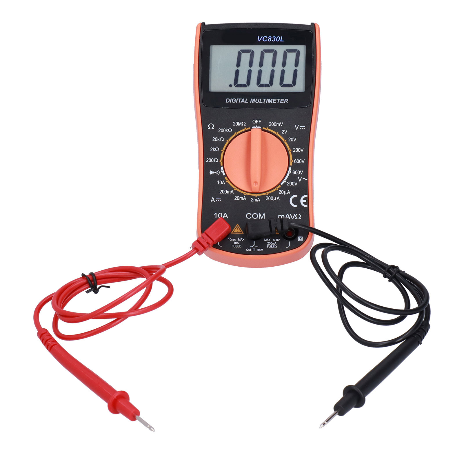 Vc830l Mini-präzisions-multimeter, Tragbares Universal-digitalmultimeter Mit Akustischem Signal Und Automatikfunktion