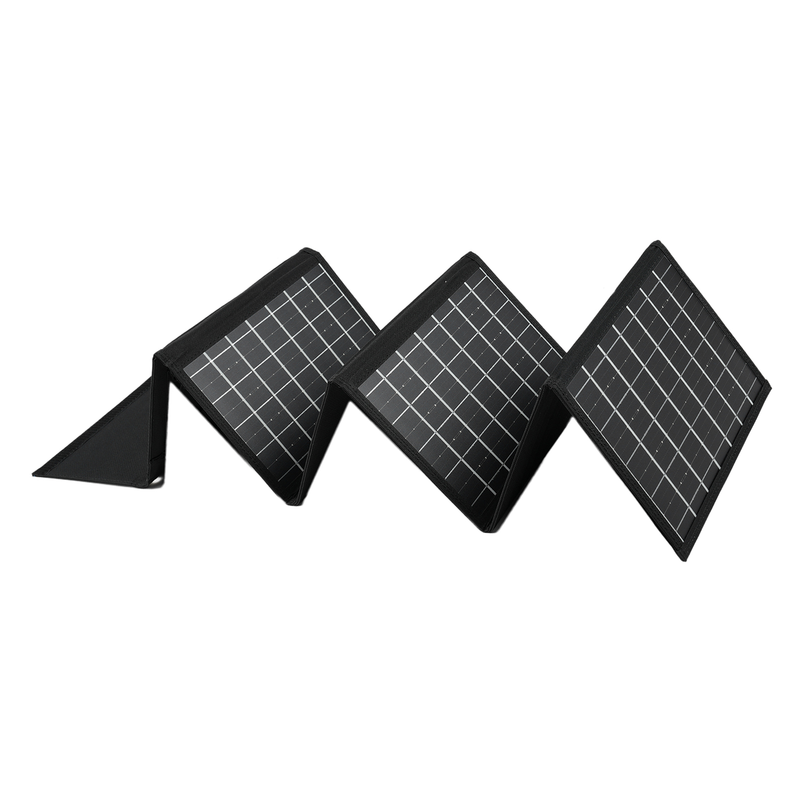 Faltbare Tasche Mit 50-w-solarpanel (6 Paneele), Tragbares Solarladegerät Mit Dualem Usb- Und Dc-ausgang, Ideal Zum Wandern, Klettern, Campen Und Für Picknicks Im Freien.