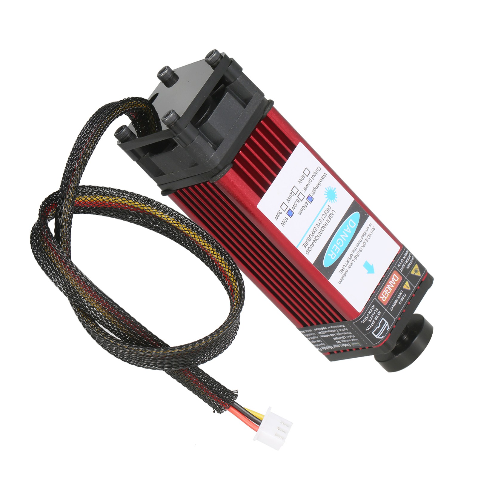10-w-lasermodul, 450-nm-gravurkopf, Einstellbarer Fokus, Hohe Präzision, Für Lasergravurmaschinen, Fräsen Und Cnc-schneidemaschinen.