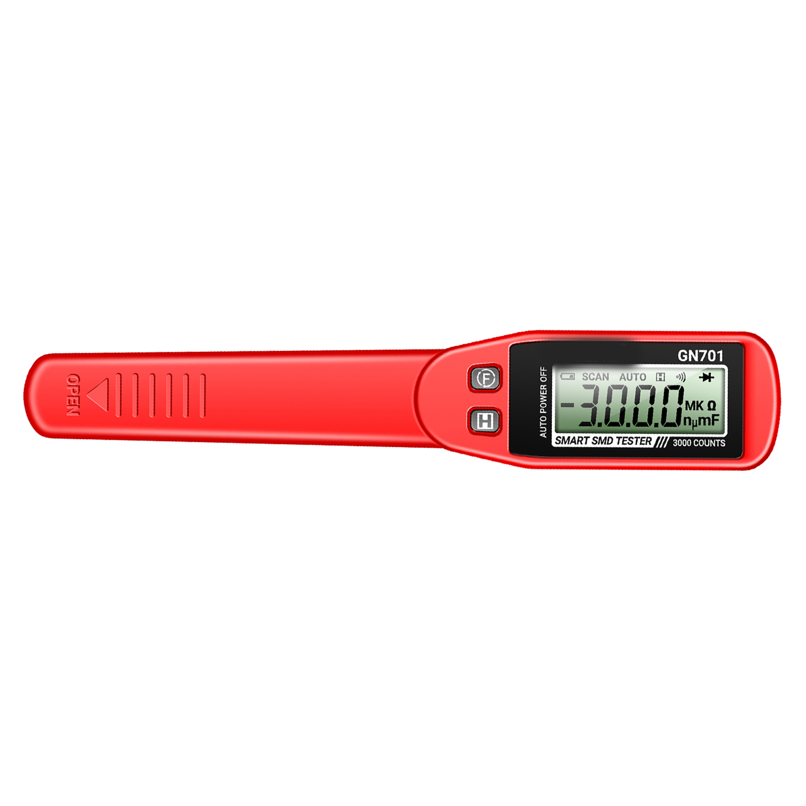 Gn701 Smd-kondensatortester, 3000 Zählwerte, Lcd-bildschirm, Digitale Widerstands- Und Kapazitätsmesszange Für Dioden