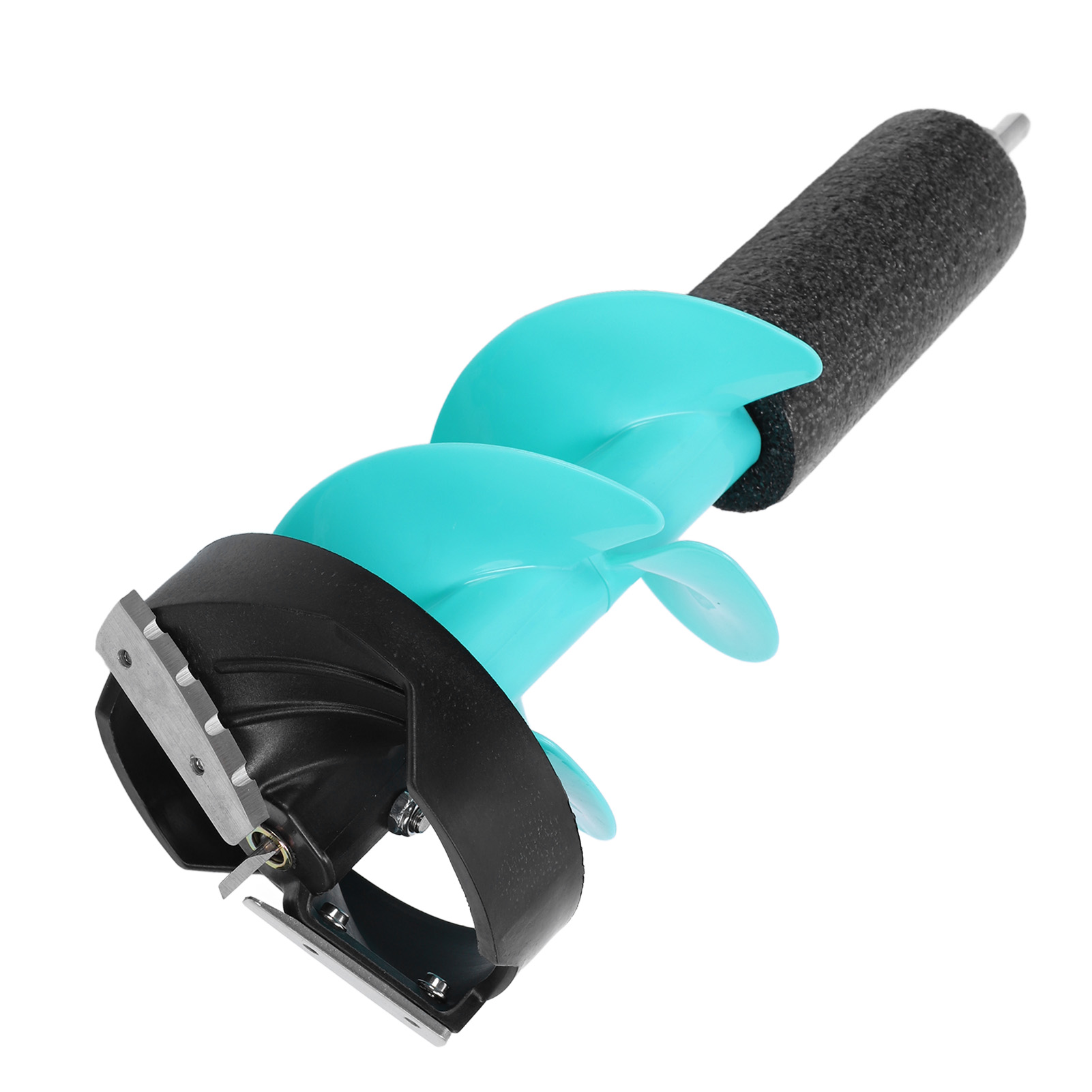 Elektrisches Eisbohrer-set Mit 15 Cm (6 Zoll) Durchmesser, Scharfen, Stoßfesten Klingen Und Positionierer Für Angeleinsätze Und Notsituationen.