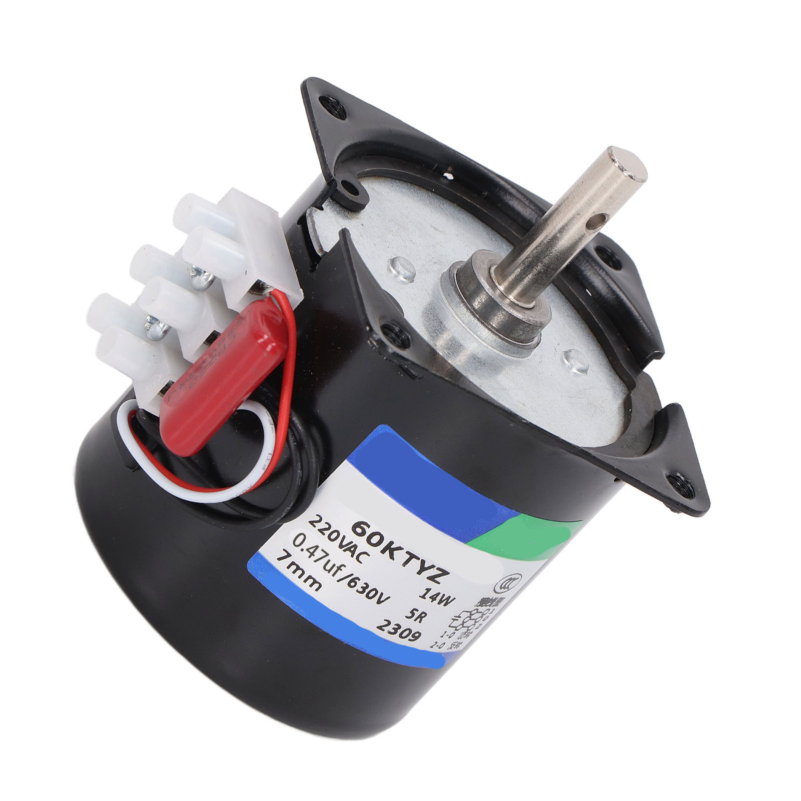 220-v-getriebemotor Mit Mikro-drehzahluntersetzung, Permanentmagnet, Synchronmotor, 7-mm-zentralwelle Mit Bohrung, 5 U/min