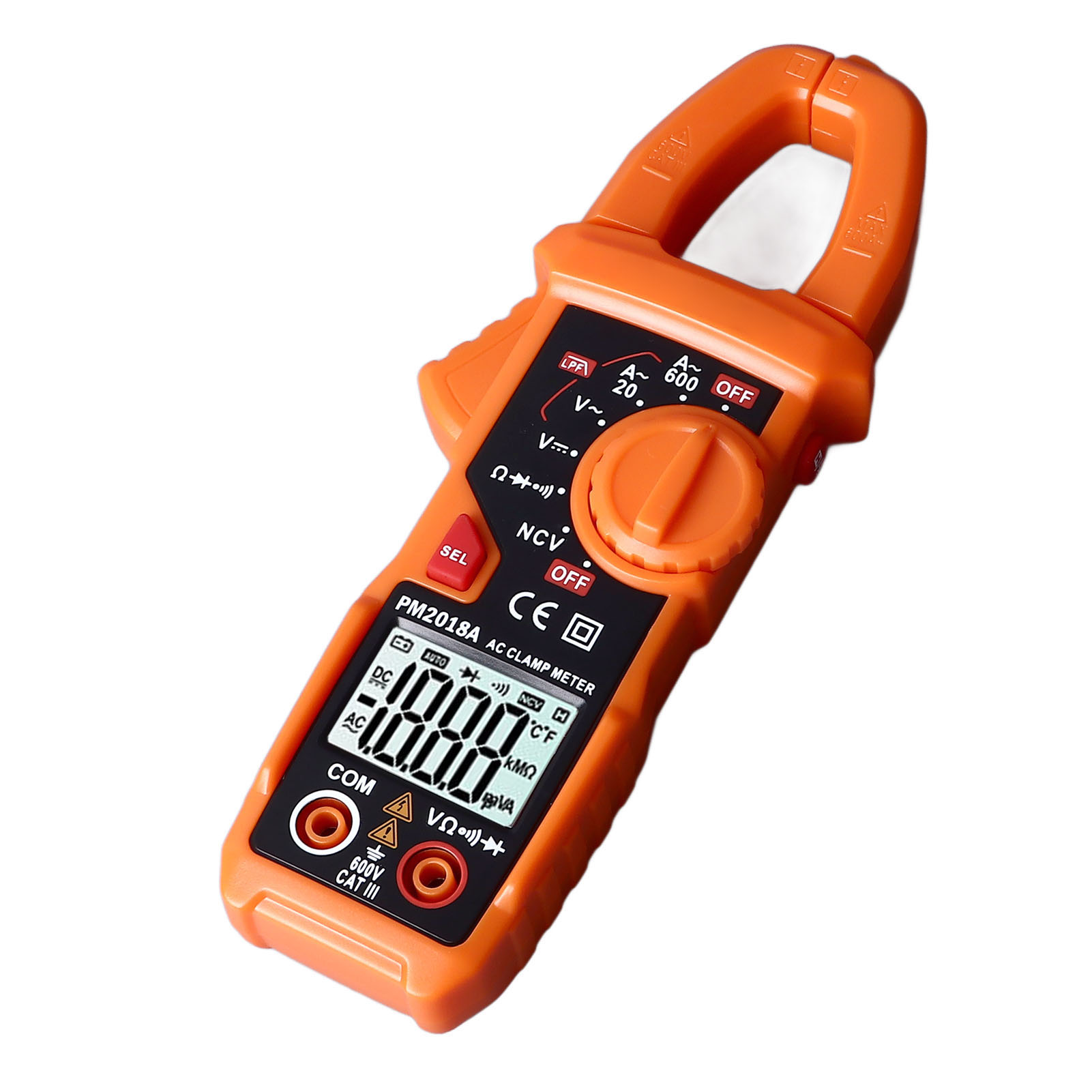 Hochpräzises Digitales Multimeter Mit Stromzange, Hintergrundbeleuchtetem Display Und Led-taschenlampe