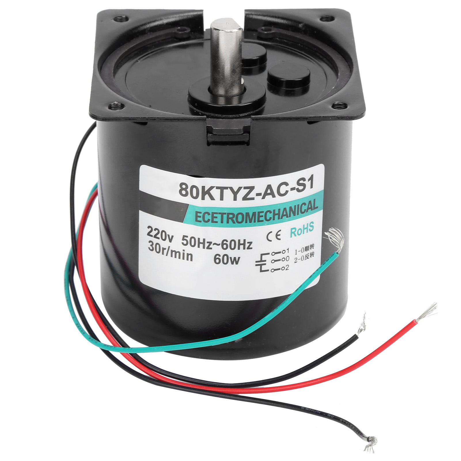 Wechselstrom-synchronmotor Mit Kapazitivem Permanentmagneten, Niedrige Drehzahl, Für Mikromaschinen, 60 W, 30 U/min, 220 V Wechselstrom