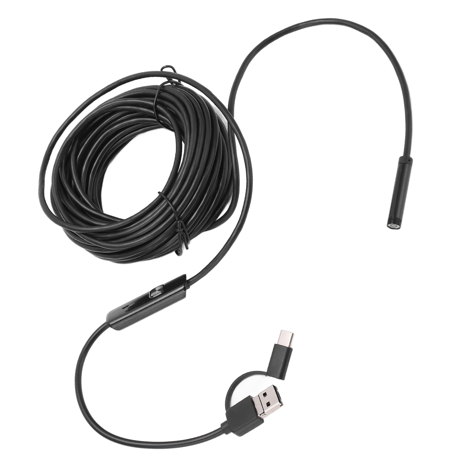 An100-7 7,0 Mm Industrie-endoskop Mit Flexiblem Kabel, 3-in-1 Hd-schlangenkamera, Regendicht