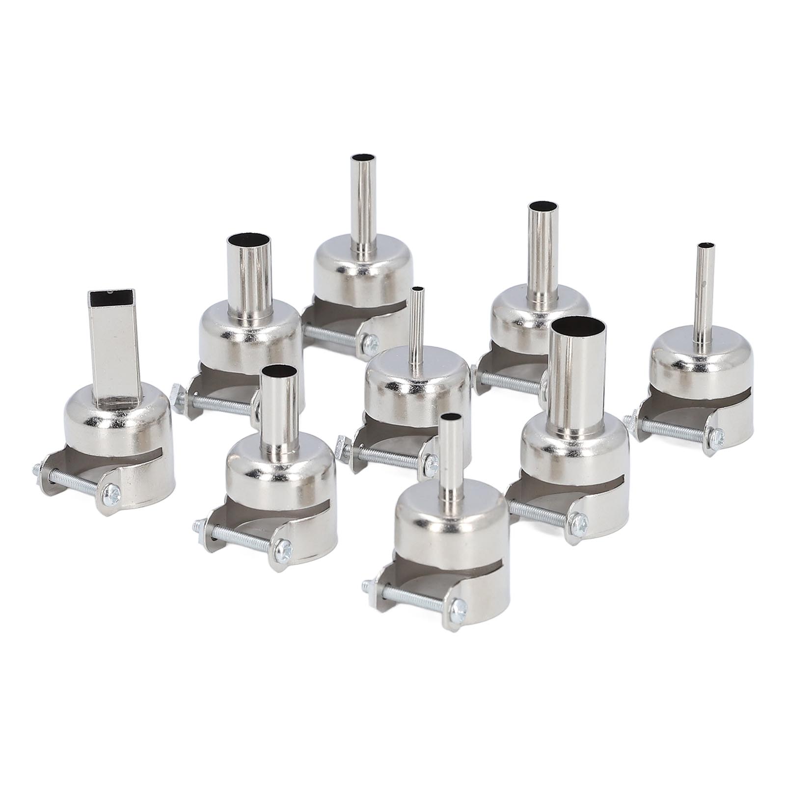 9-teiliges Heißluftpistolen-düsenset, Inklusive 3 X 12 Mm Edelstahl-heißluftpistolen-schweißdüsen