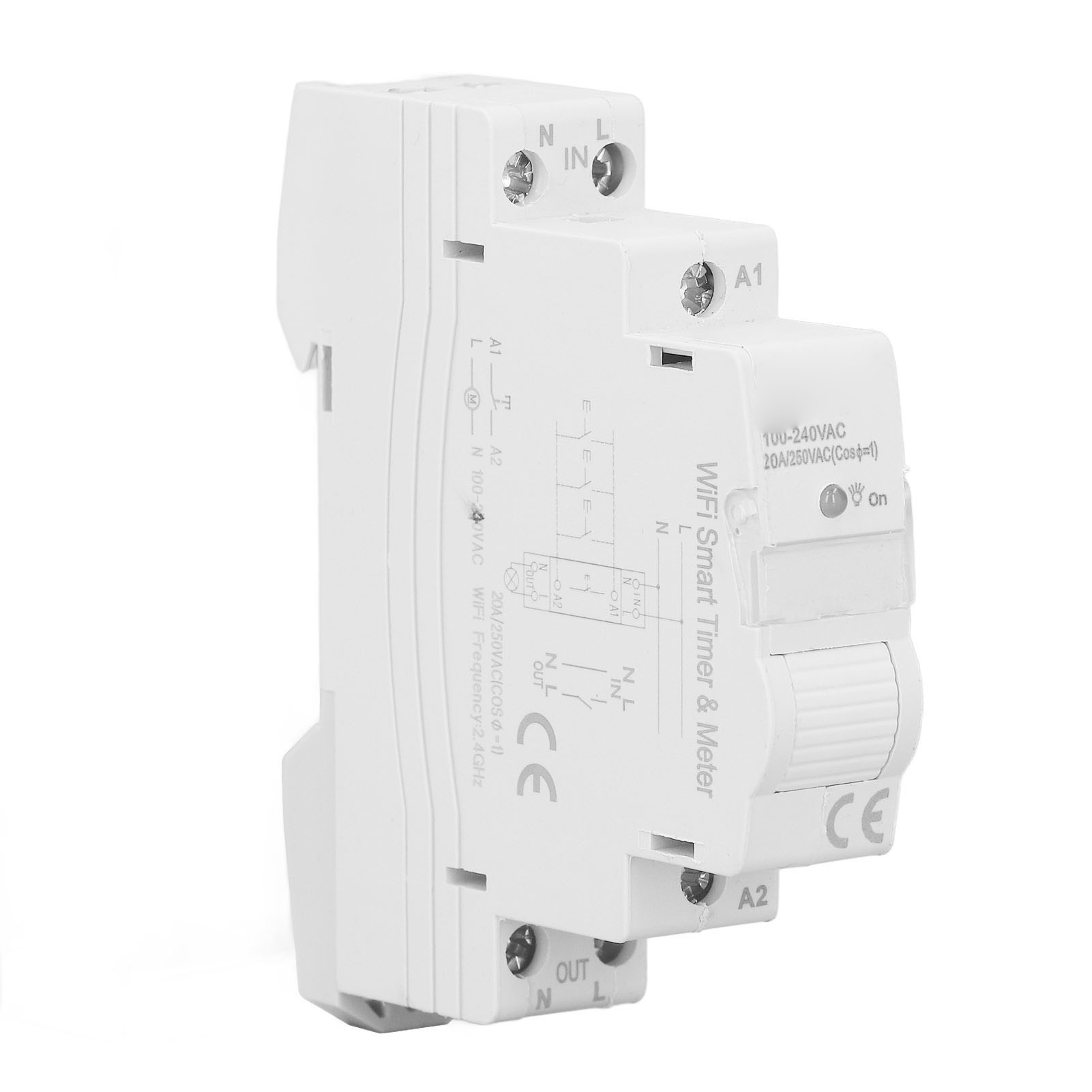 Intelligenter Stromzähler Mit Wlan, Bluetooth Und Sprachsteuerung, 100 Bis 240 V, 20 A