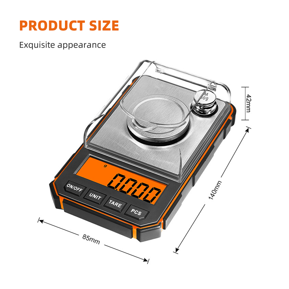 Elektronische Waage 50 G, Genauigkeit 0,001 G, Lcd-anzeige, Präzisionswaage Für Schmuck Und Labor, Milligrammwaage.