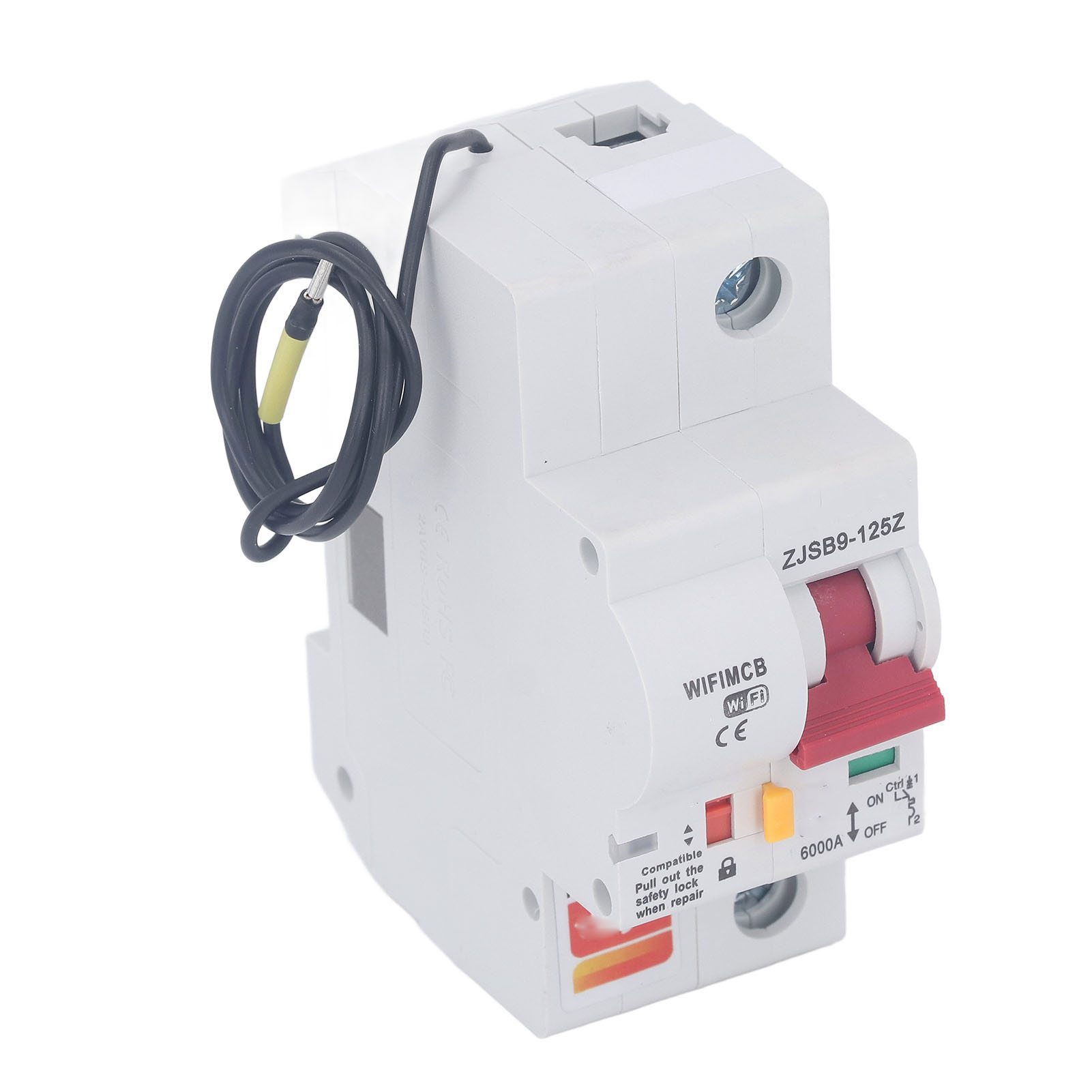 Tuya Wifi Bluetooth 1p Smart-leistungsschalter Mit Fernbedienung Und App, 80a Miniatur-leistungsschalter Ac220-240v