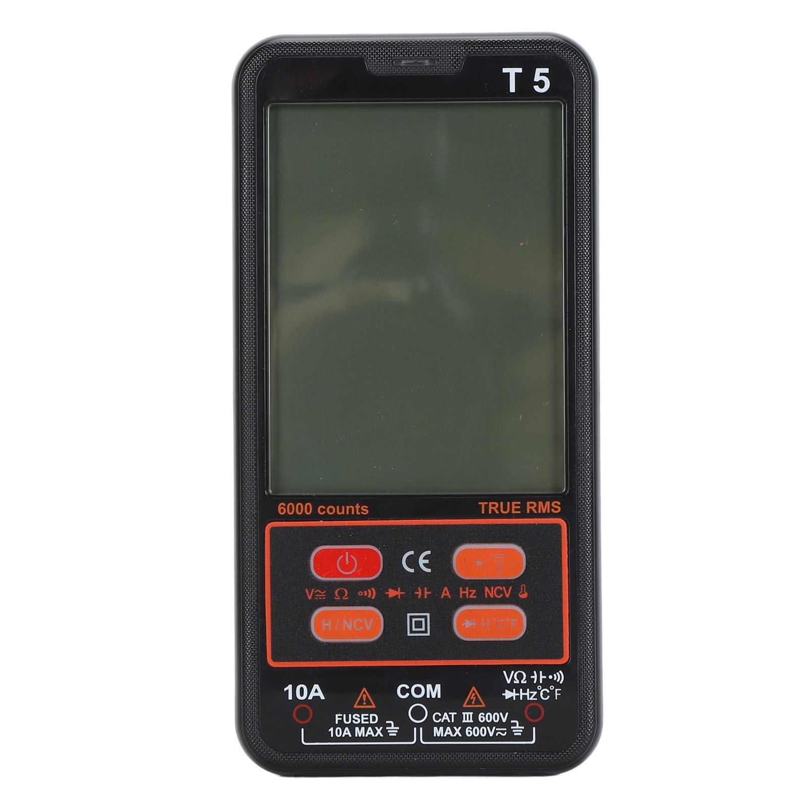 Ultradünnes Multimeter-testgerät Mit 6000 Zählern, Ac/dc-spannungs-, Strom- Und Widerstands-/kapazitätsmessgerät Mit Dioden Und Integrierter Led-taschenlampe.