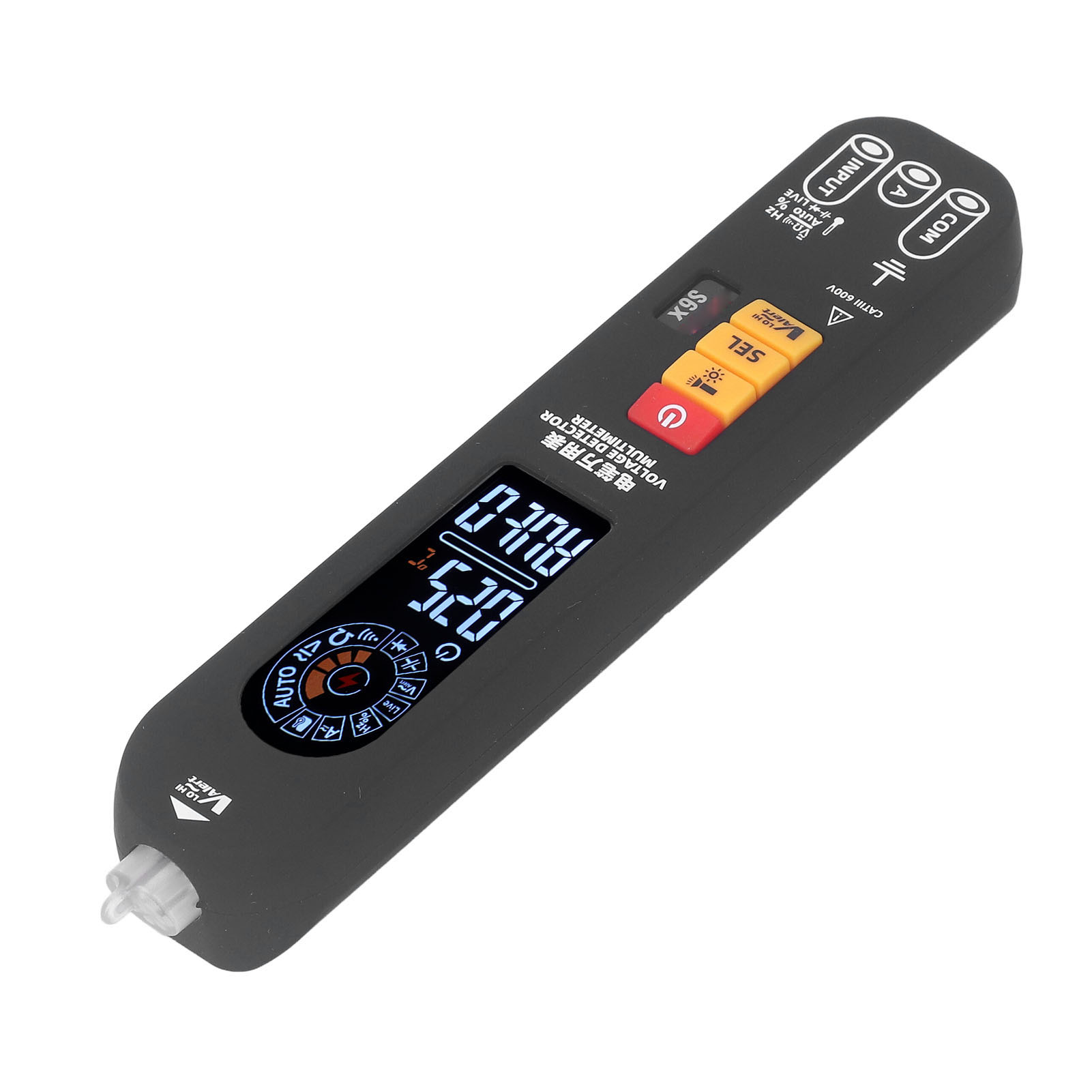 Digitales Stiftmultimeter Mit Lcd-bildschirm: Spannungs-, Kapazitäts-, Strom- Und Widerstandsmessgerät. Wartungswerkzeug.