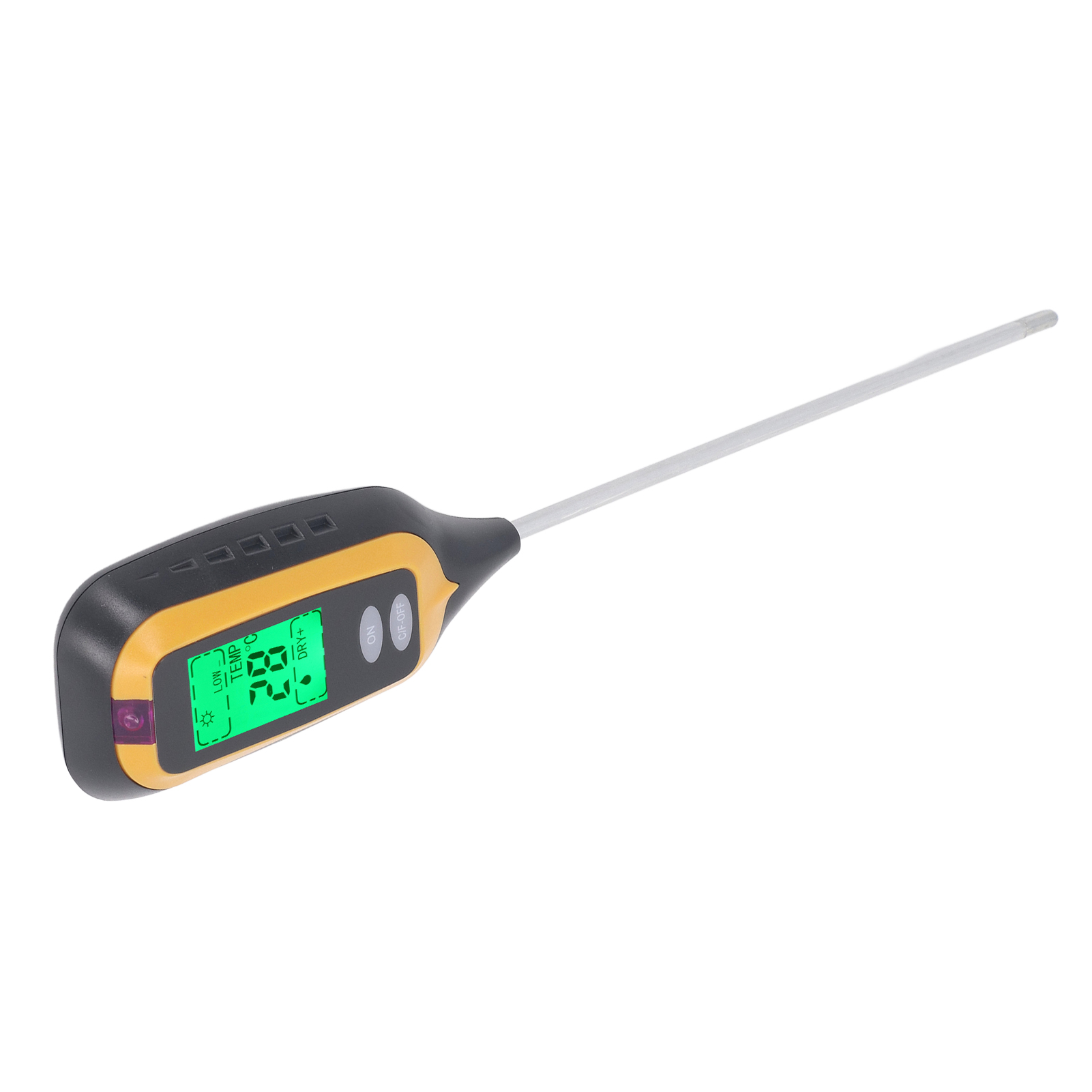 4-in-1 Bodenfeuchtigkeitsmessgerät Mit Digitaler Hintergrundbeleuchtung, Misst Pflanzentemperatur, Ph-wert Und Lichtintensität Für Gartenbau Und Landwirtschaft.