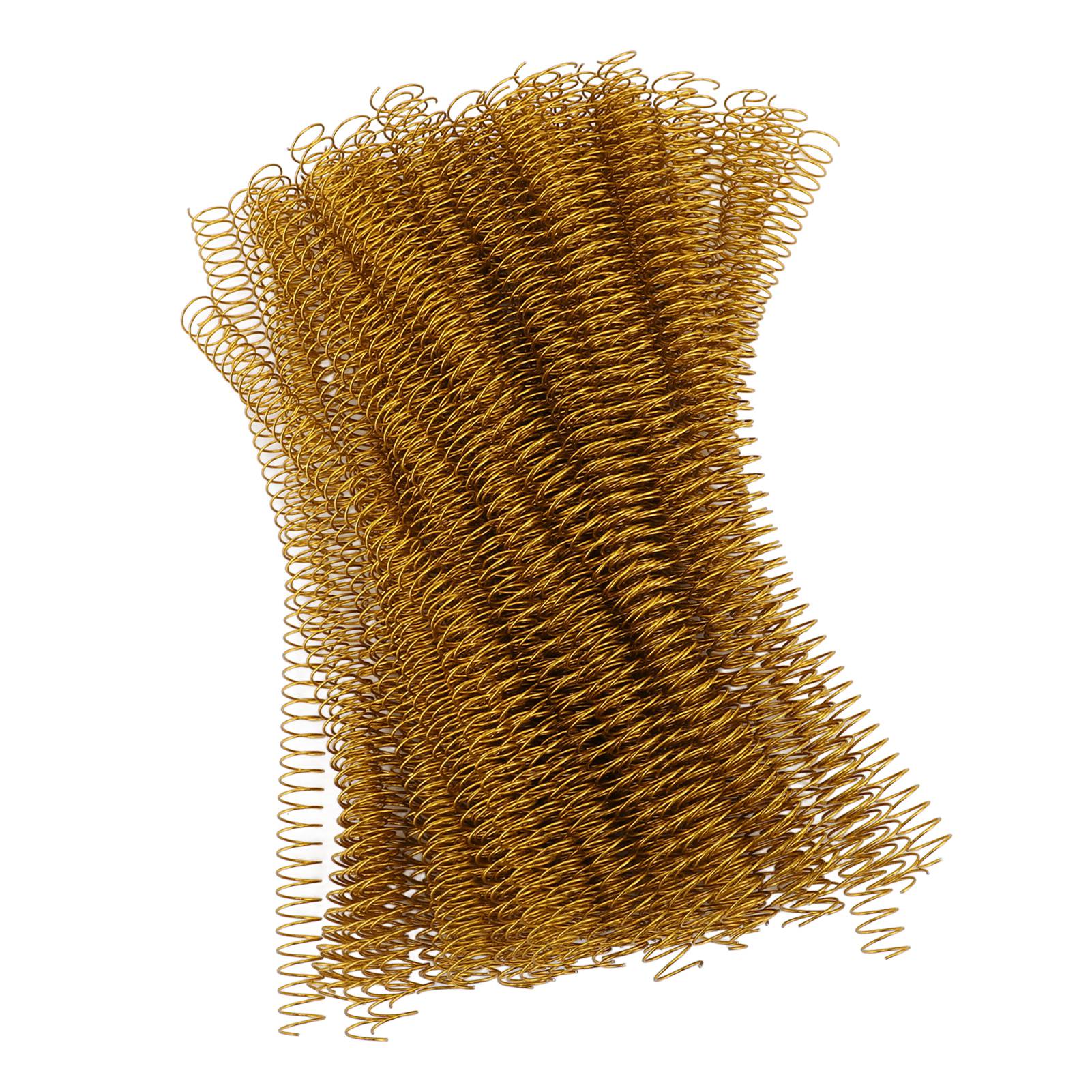 100 Eisenbindungsspiralen, 14,3 Mm (9/16 Zoll) Durchmesser, 48 Zähne, Übersetzung 4:1, Kapazität Für 115 Blatt A4-papier, Goldfarben