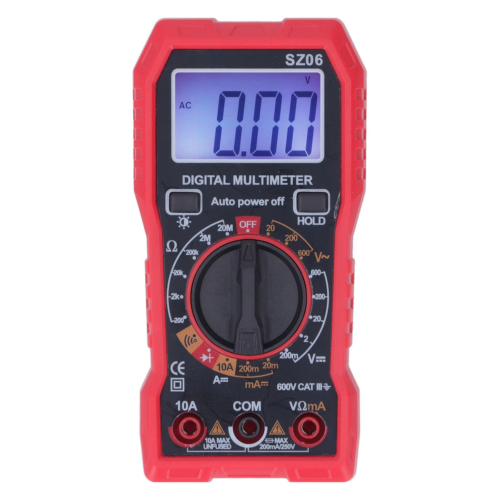 Hochpräzises Digitales Hd-multimeter Mit Hintergrundbeleuchtung, Anti-burn-funktion, Multifunktionalem Amperemeter Und Voltmeter Für Reparatur- Und Wartungsarbeiten.
