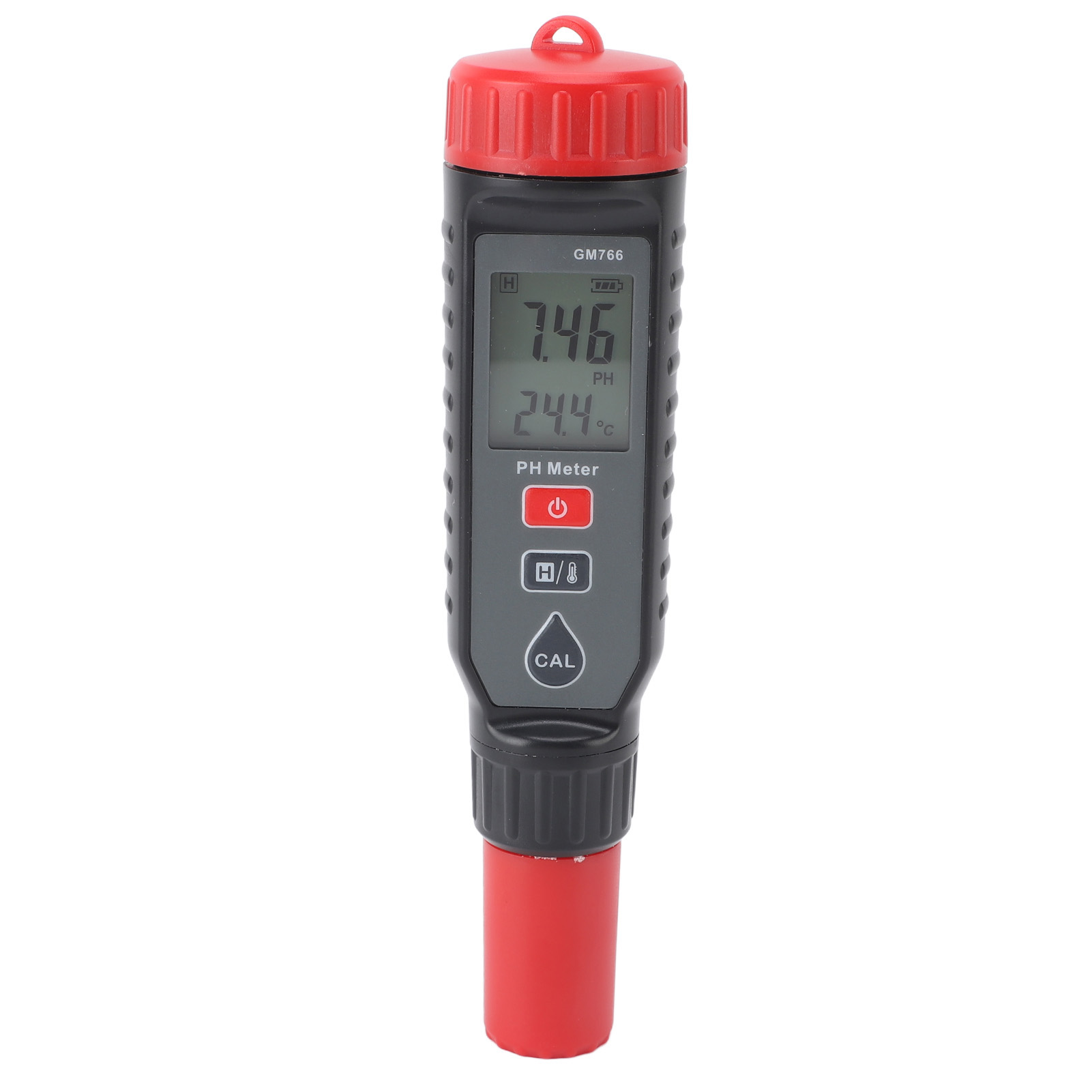 Tragbares Ph-meter Mit Hintergrundbeleuchtetem Lcd-bildschirm, Wasser-säure- Und Alkalitätstester Für Aquarien Gm766