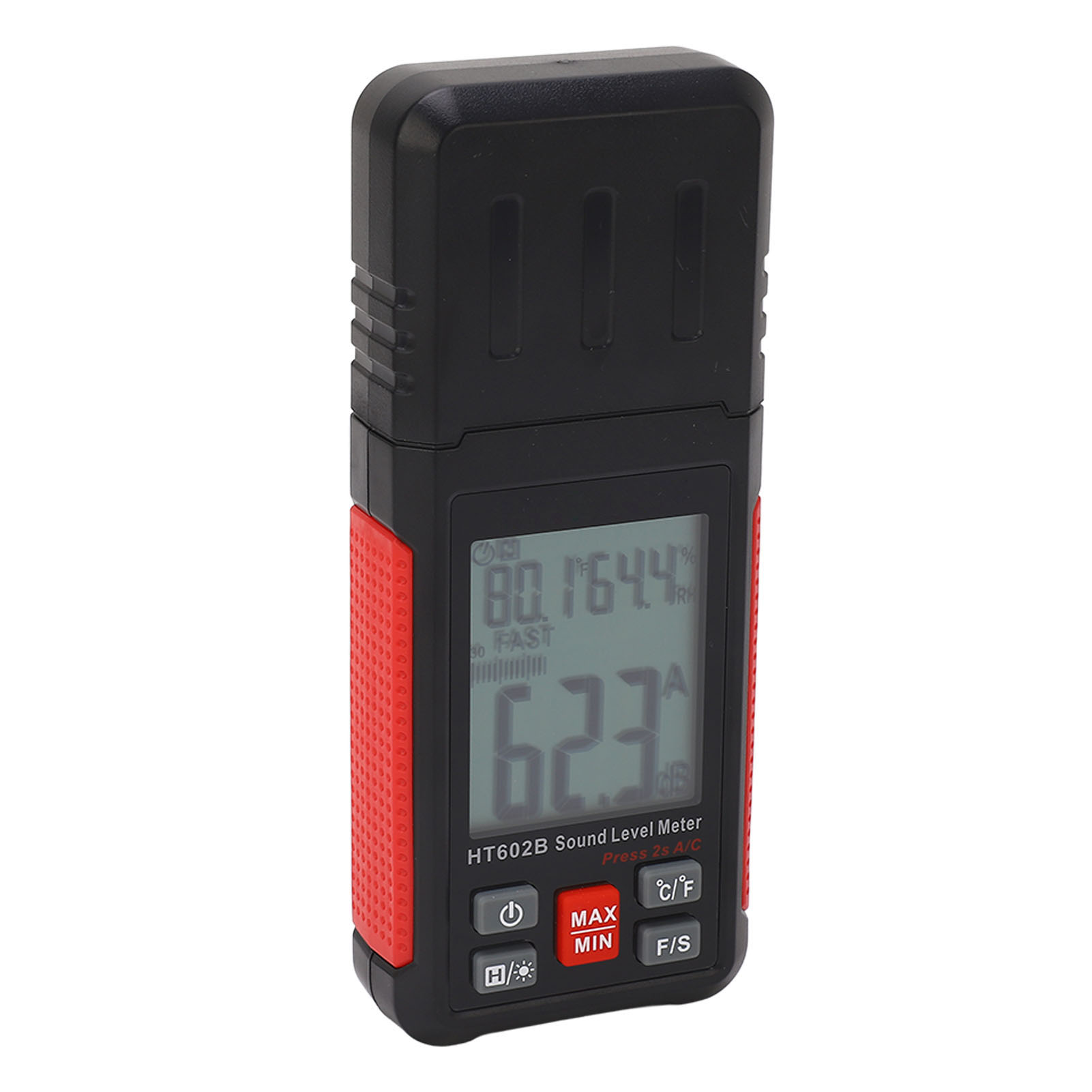 Multifunktionales 3-in-1-digital-schallpegelmessgerät Mit Großem, Hintergrundbeleuchtetem Lcd-bildschirm