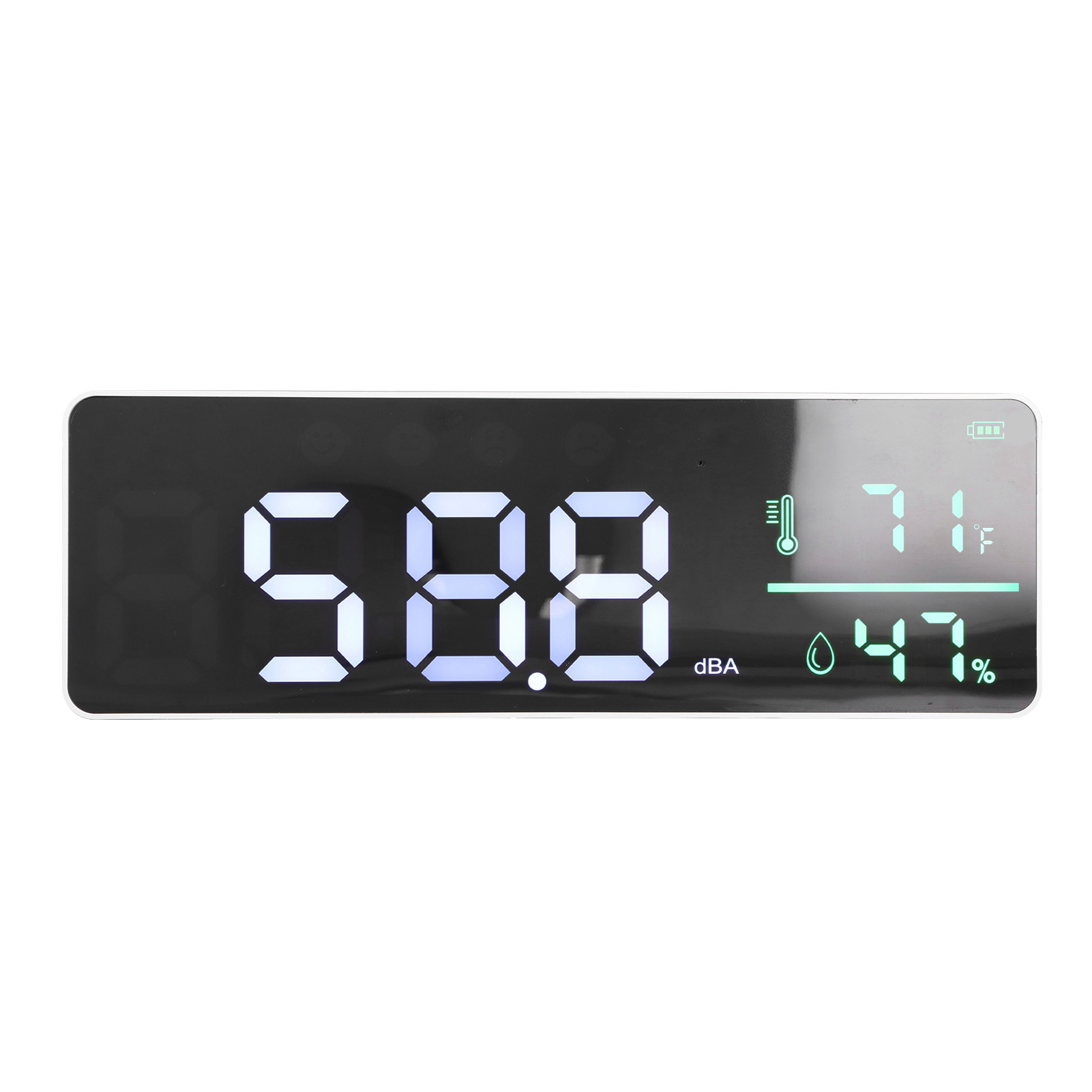 3-in-1 Schallpegelmesser (30 Bis 130 Dba) Mit Led-anzeige, Hygrometer Und Thermometer.