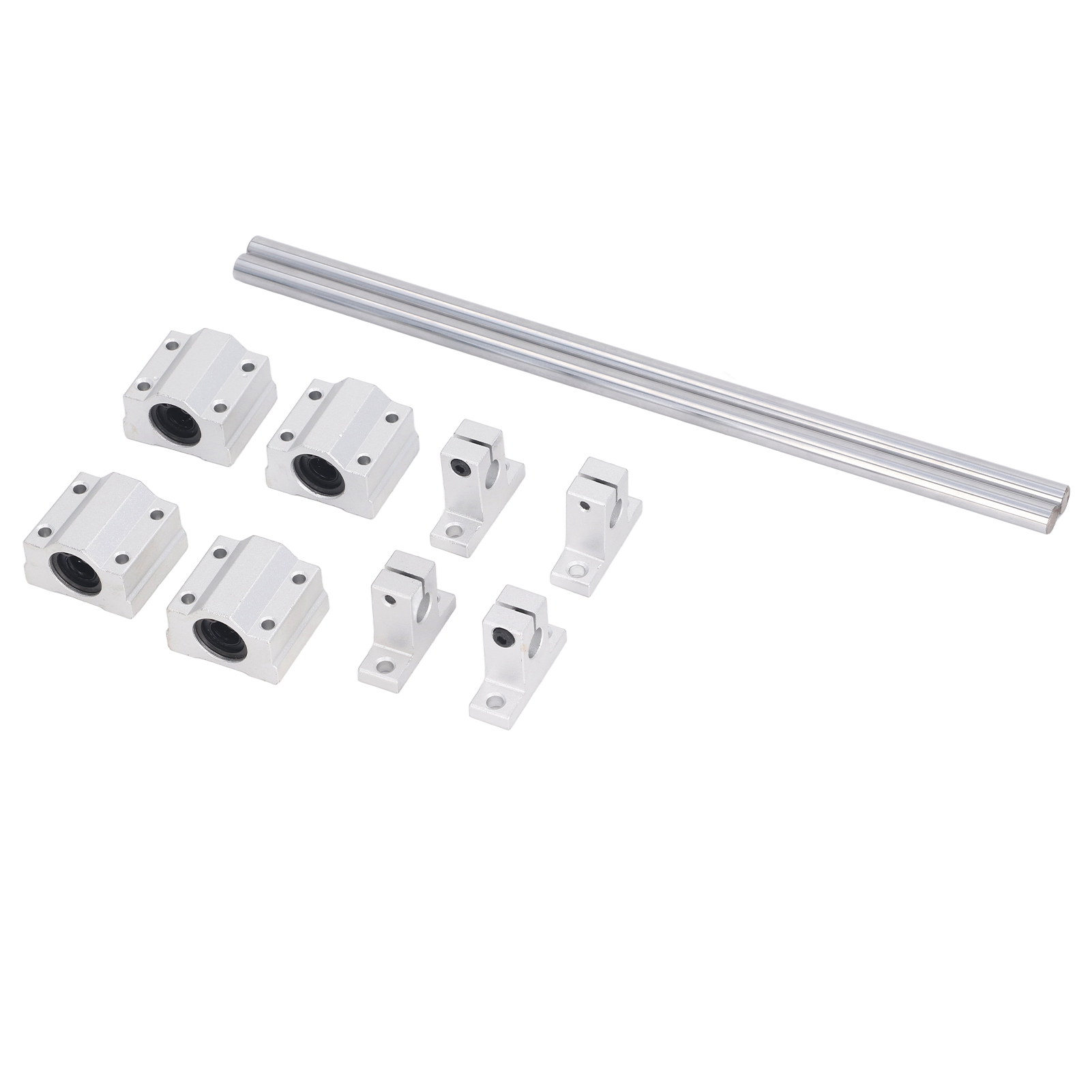 4-kugellager-montagesatz Für Linearbewegung Mit 2 Metallstangen Und Gleitblöcken Für Cnc-werkzeugmaschinenwellen 10-200