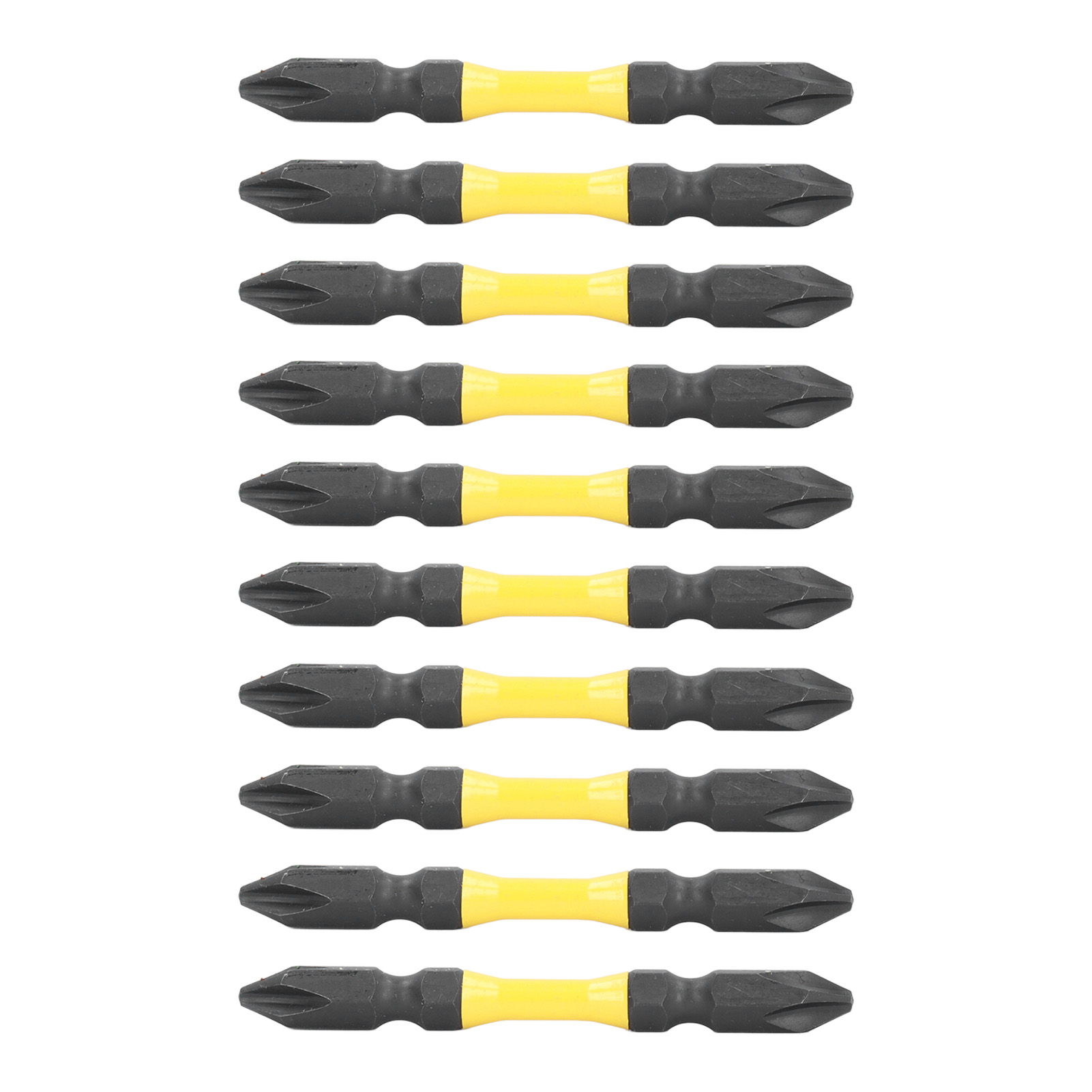 Set Mit 10 Ph2-schraubendreherbits, 1/4"-sechskantschaft, Doppelseitiger Kreuzschlitzbit, 65 Mm
