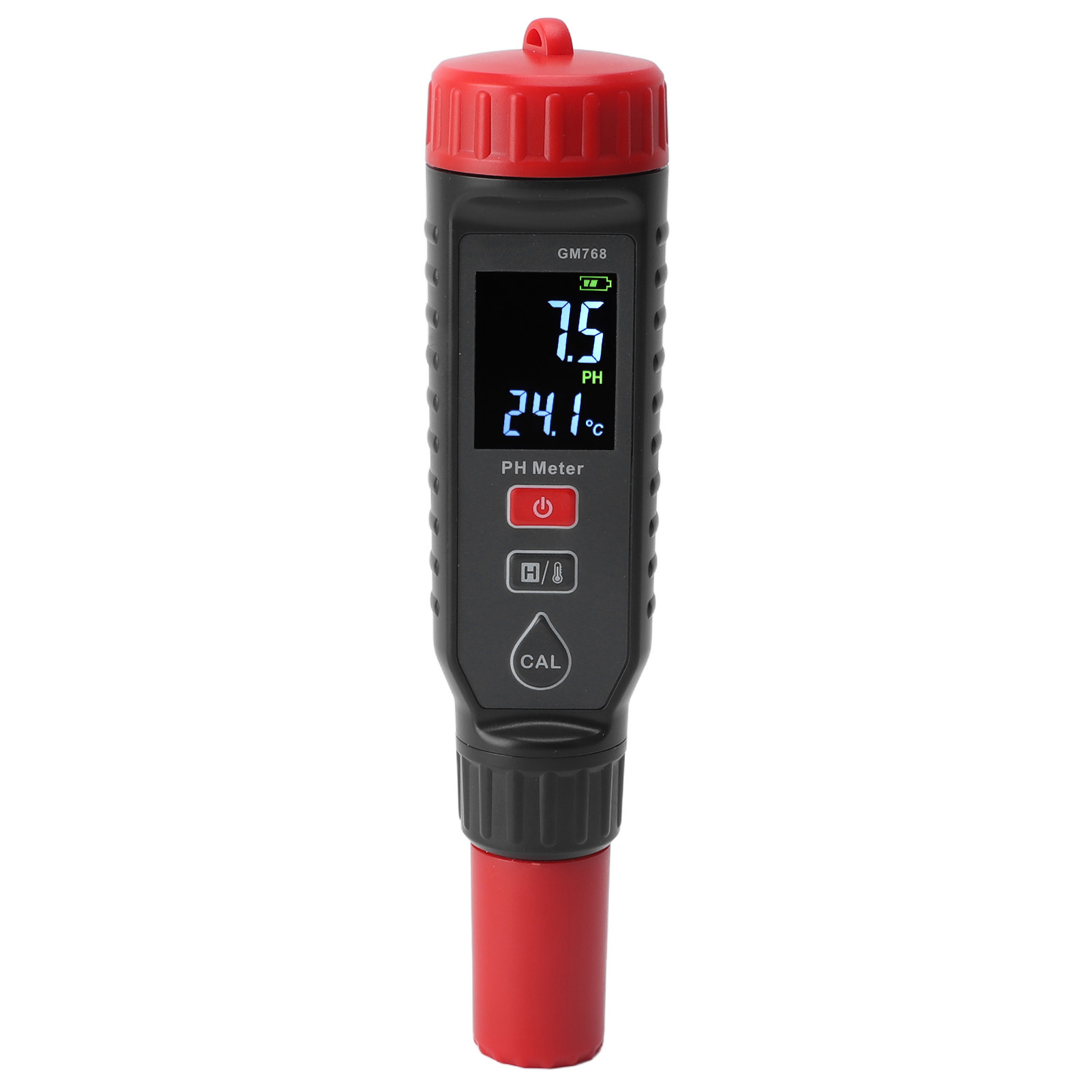 Hochpräzises, Tragbares Ph-meter, 6 Funktionen, Lcd-bildschirm, Schnelle Reaktionszeit, Ph-tester Für Boden Und Aquarium.