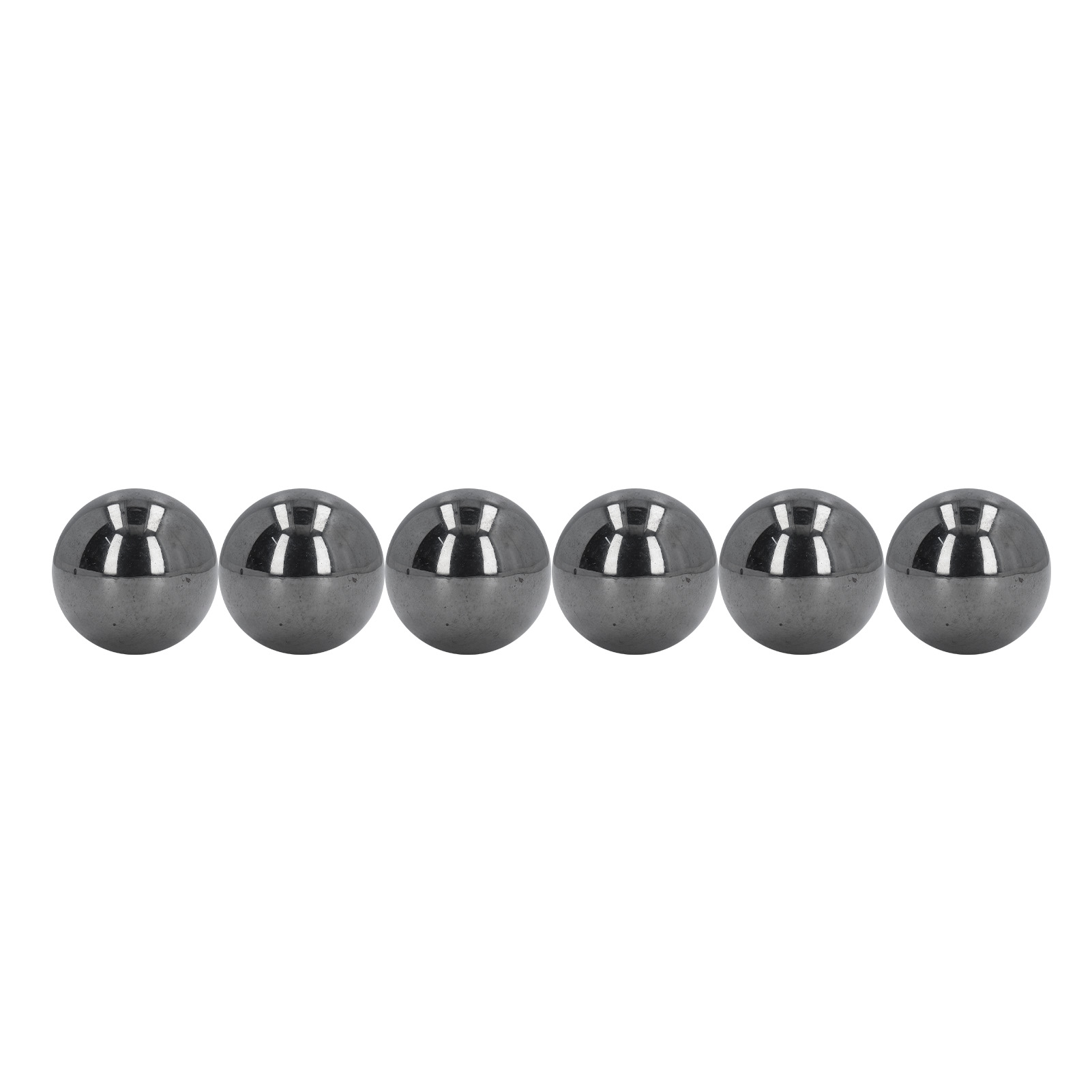 Set Mit 6 Runden Ferrit-magnetkugeln (33 Mm) Für Erwachsene Zur Linderung Von Stress Und Angstzuständen. Schreibtischdekoration (schwarz).