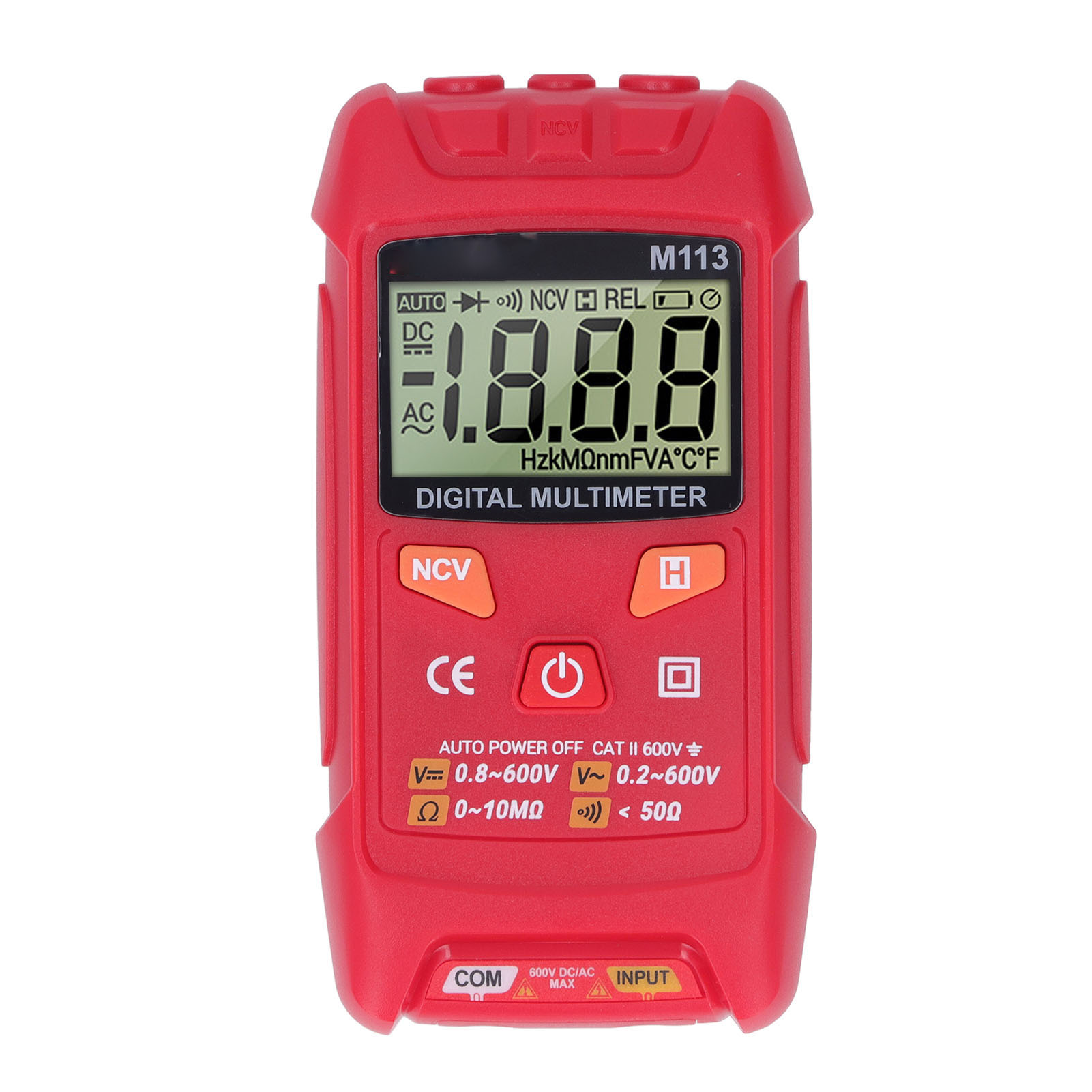 Hochpräzises, Tragbares Digitalmultimeter Mit Automatischer Bereichswahl, Ncv-funktion Und Überhitzungsschutz.