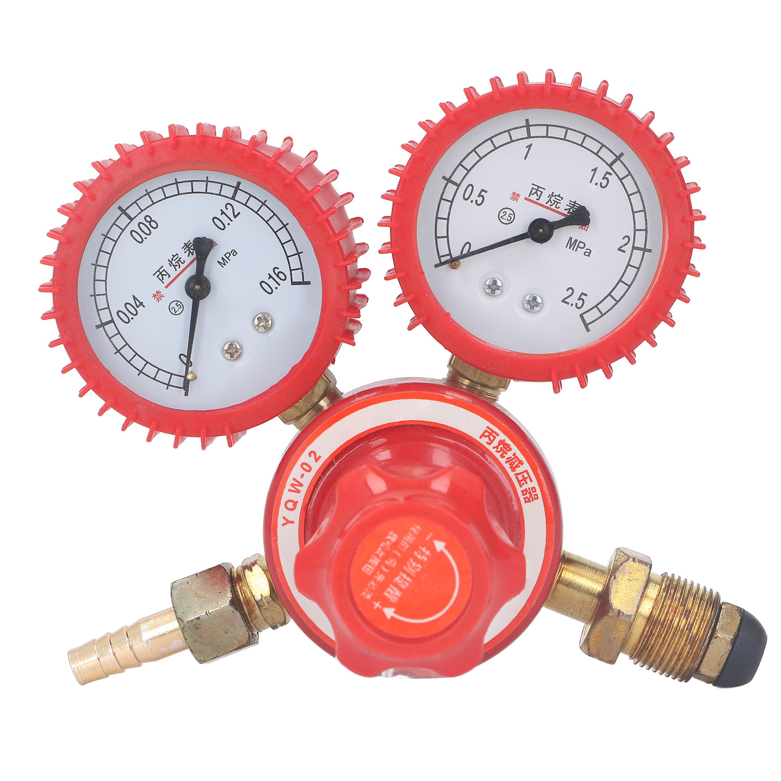 Wig-schweißgasregler, Propangas-manometer, Durchflussmesser, Durchflussmesserventil, Doppelmanometer, 9-mm-anschluss