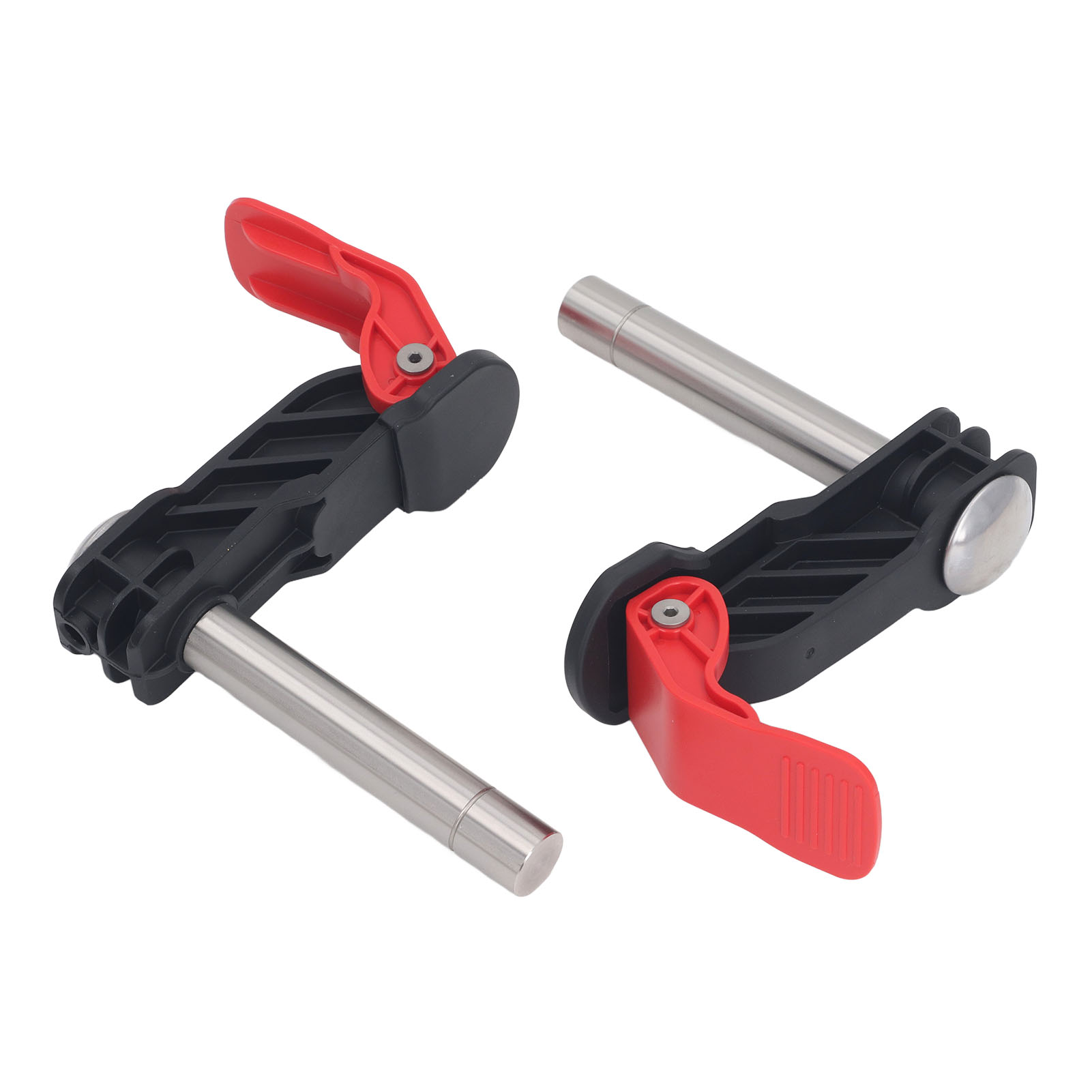 Set Aus 2 Schnellspann-werkbankklemmen Aus Edelstahl Für Die Holzbearbeitung, Zum Befestigen Von Platten Und Führungsschienen, 19 Mm
