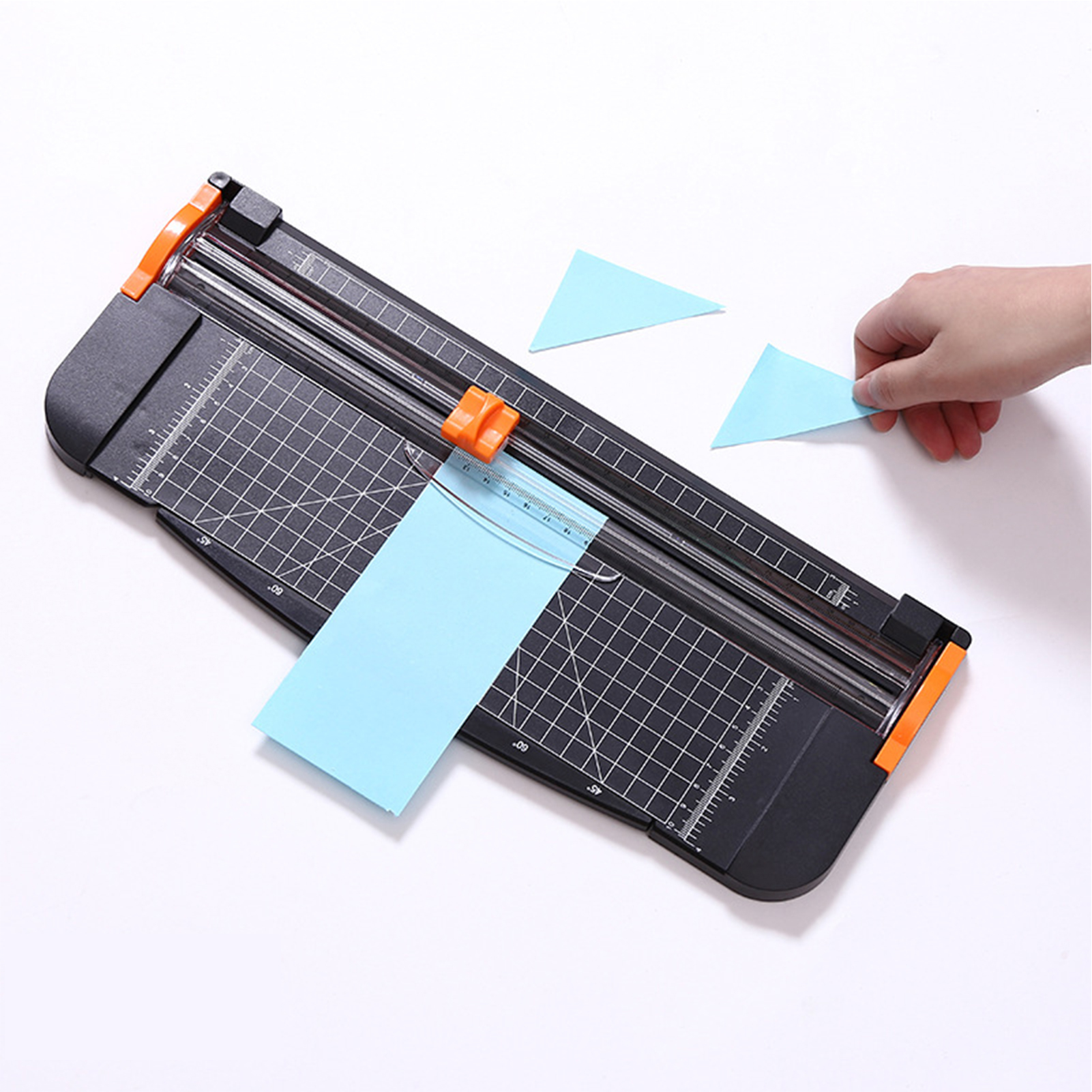Tragbarer A4-papierschneider Mit 31 Cm Schnittlänge, Sicherem Schneidkopf Und Seitlichem Lineal. Ideal Für Scrapbooking, Fotos, Karten Und Andere Bastelprojekte. Büro- Und Haushaltsbedarf.