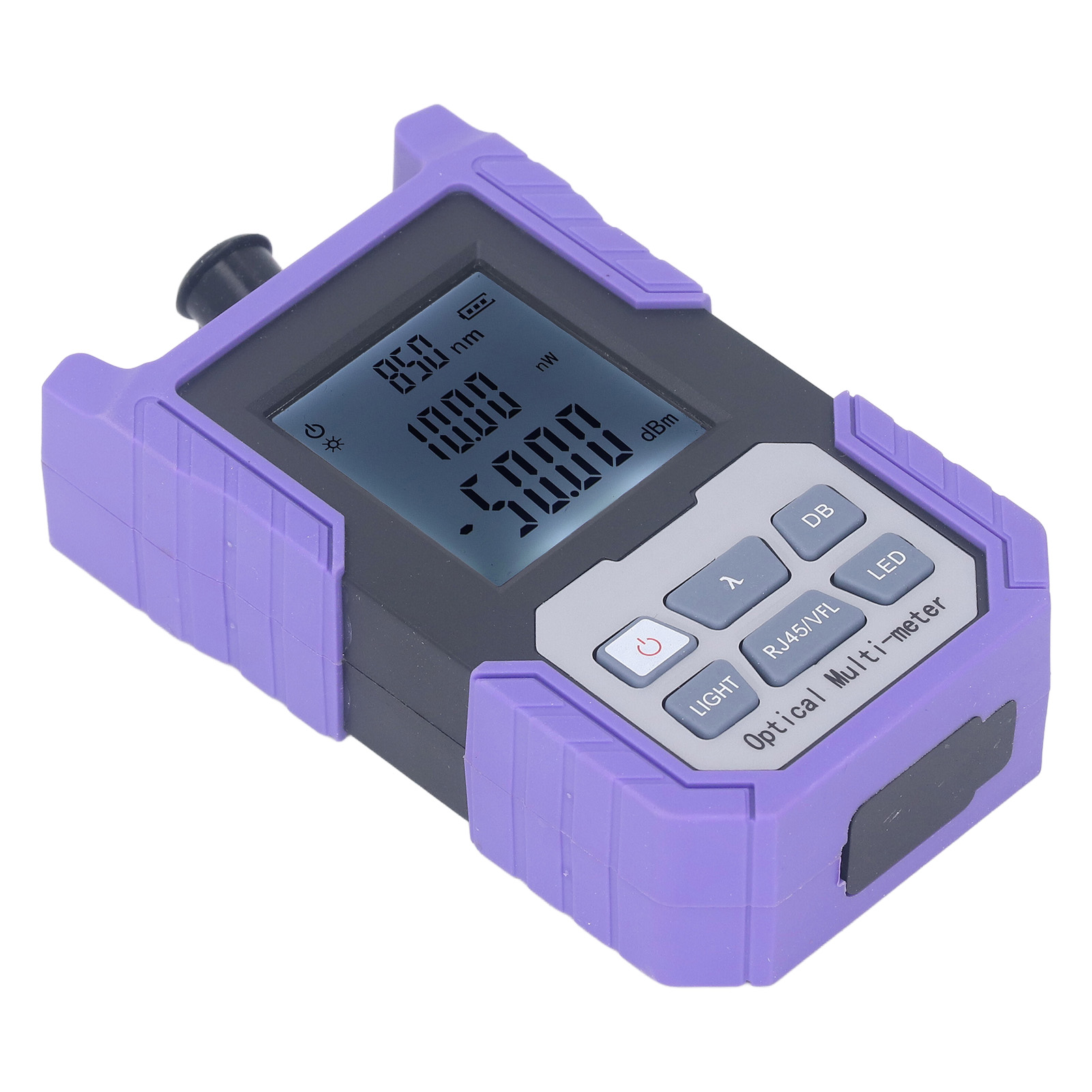 Optisches Wattmeter Mit Taschenlampe, Hochpräziser Lichtdämpfungstester Für Glasfasern Mit Sc-, Fc- Und St-steckverbindern – 50–26 Dbm