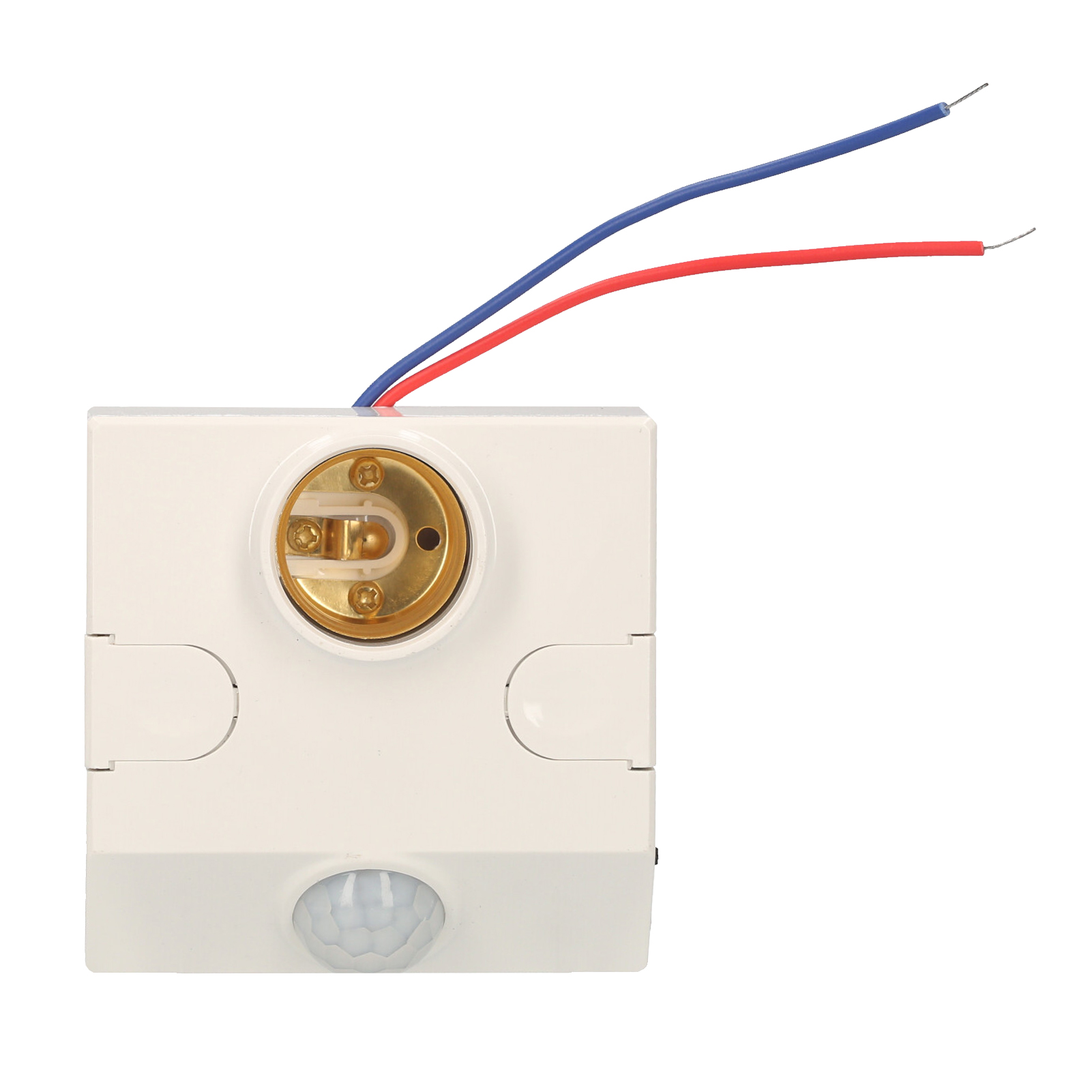 E27 Pir-bewegungsmelderfassung Für Kabelgebundene Led-lampe Mit Stromführenden Und Neutralen Drähten, Bewegungsaktiviert, Einstellbare Helligkeit Und Timer, Präsenzmelder Für Den Innenbereich (ac 110-