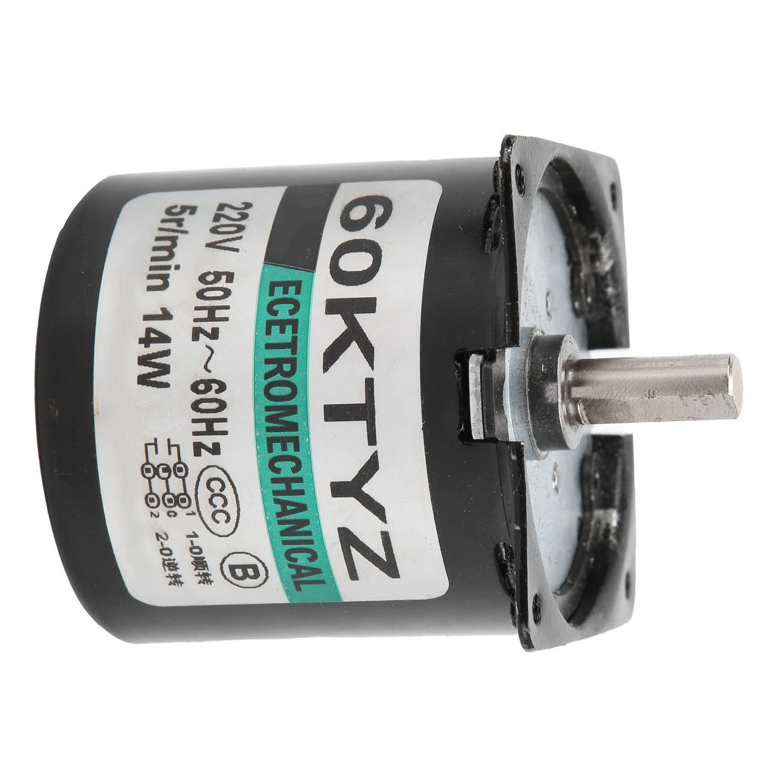 Mini-wechselstrom-synchronmotor Mit Metallzahnrädern, Permanentmagnet Und Niedriger Drehzahl Für Diy-generatoren (14 W, 5 U/min, 220 V Ac).