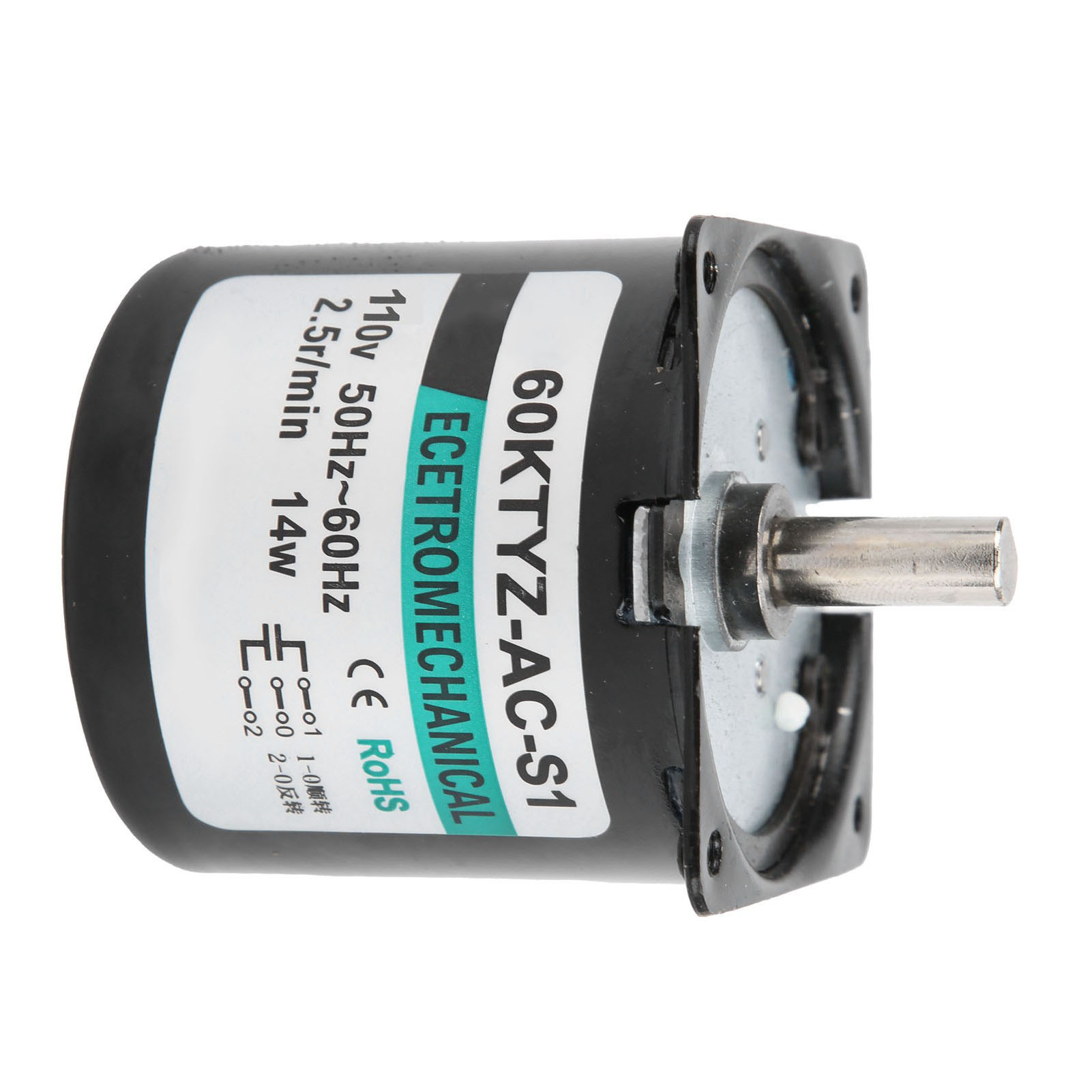 Mini-wechselstrom-synchronmotor, Metallgetriebe, Permanentmagnet, Langsam Laufend, Diy-generator, 14 W, 2,5 U/min, 110 V Wechselstrom