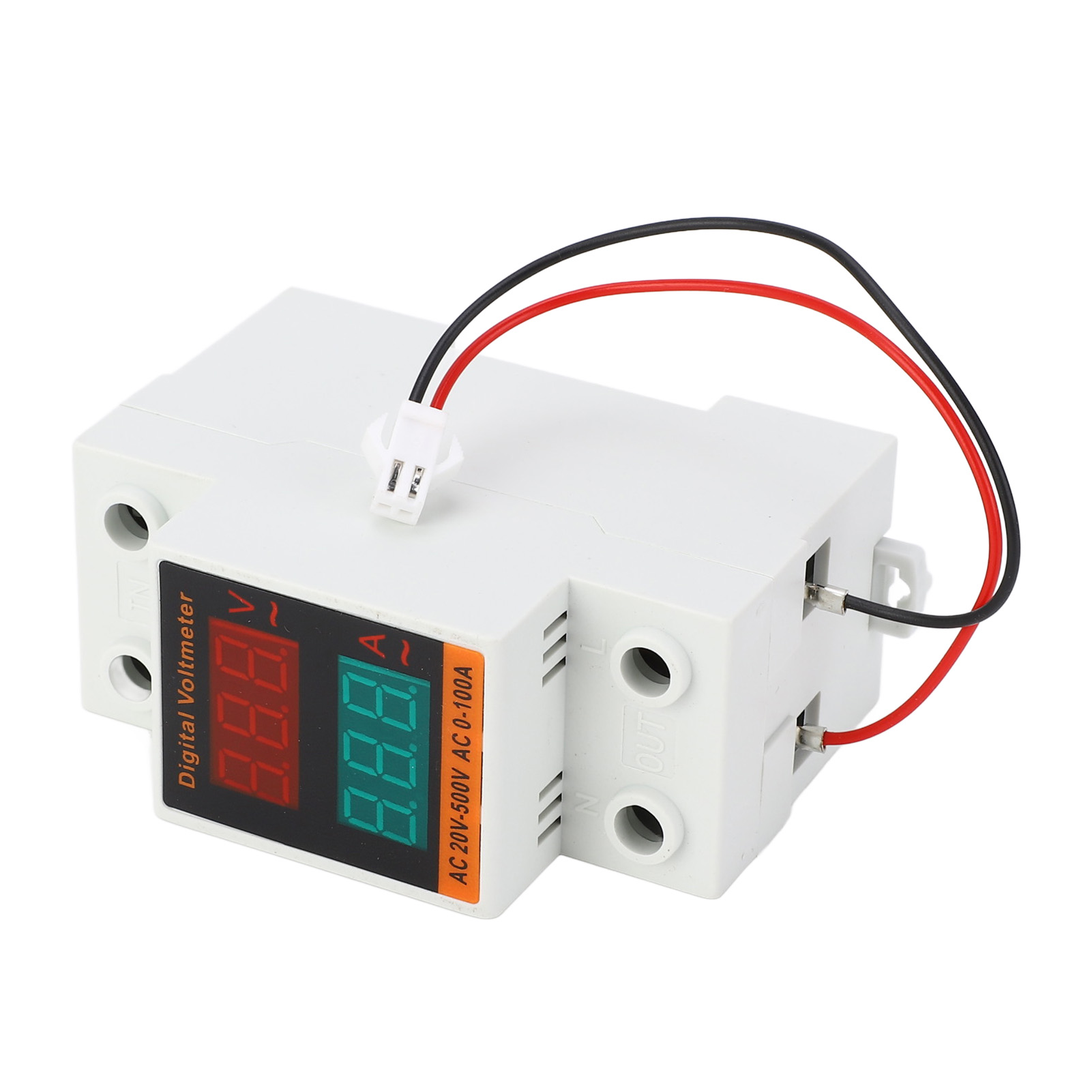 Ac20-500v 0-voltmeter-amperemeter 100a Mit Led-anzeige, Schienenmontage, Hohe Präzision, Wechselstrom- Und Spannungsmessung