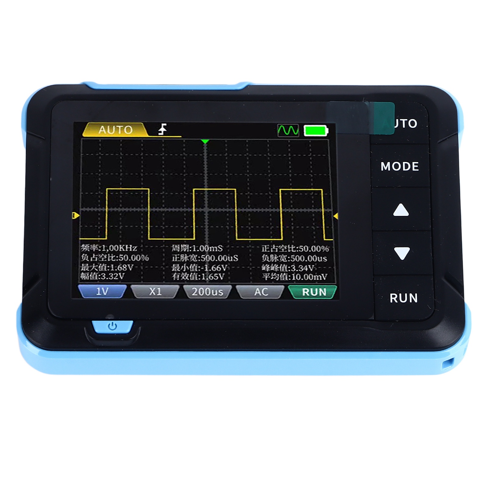 2-in-1-oszilloskop Und Signalgenerator, 1 Mhz Bandbreite, 14 Wellenformen, 2,8-zoll-bildschirm, Multifunktionales Digitales Oszilloskop