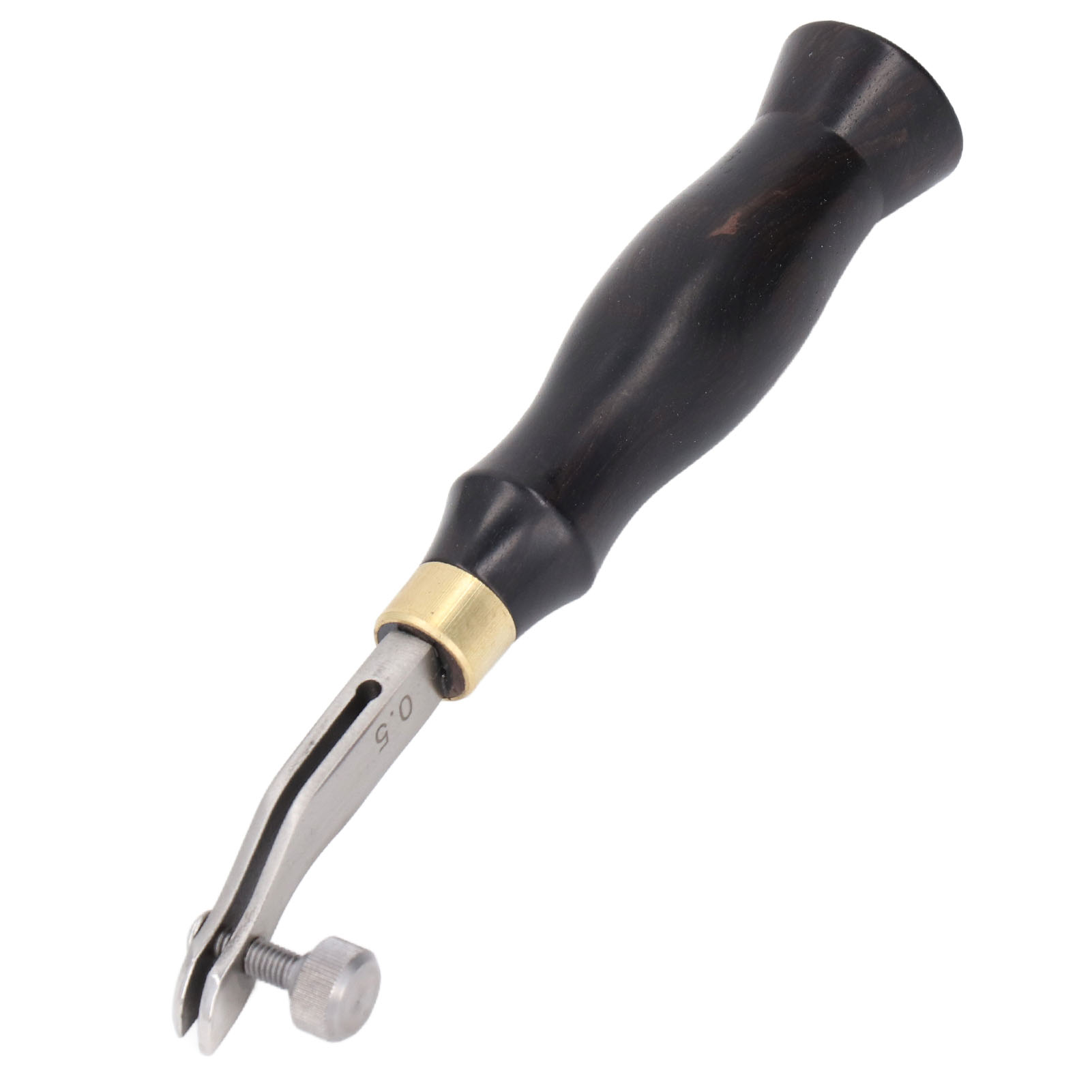 Lederkanten-fasenwerkzeug, 0,5 Mm, Verstellbar, Komfortabler Holzgriff, Lederkantenschneider