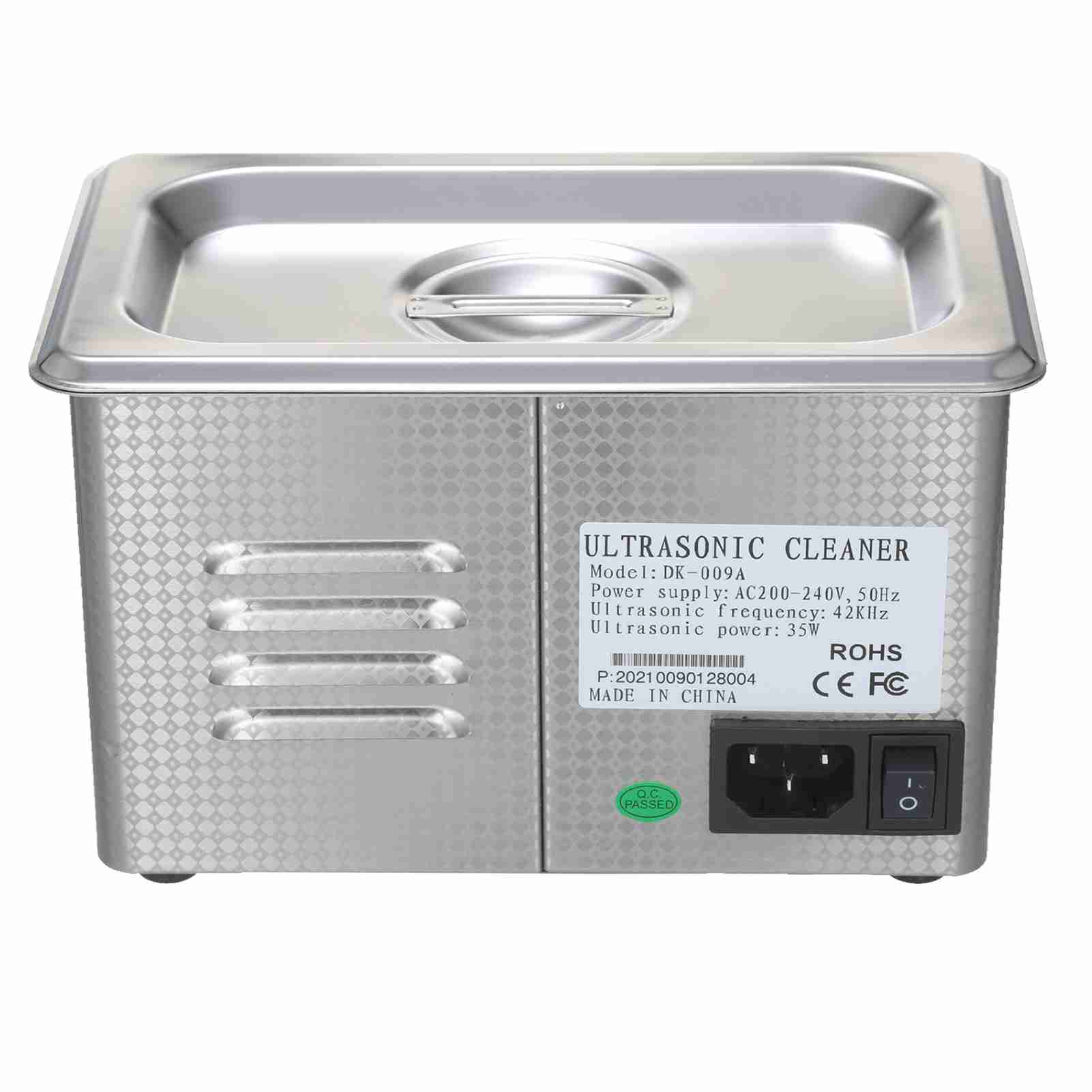 900 Ml Digitaler Ultraschallreiniger, Reinigungsgerät Für Brillen, Schmuck Und Zahnbürsten, Europäischer Stecker.
