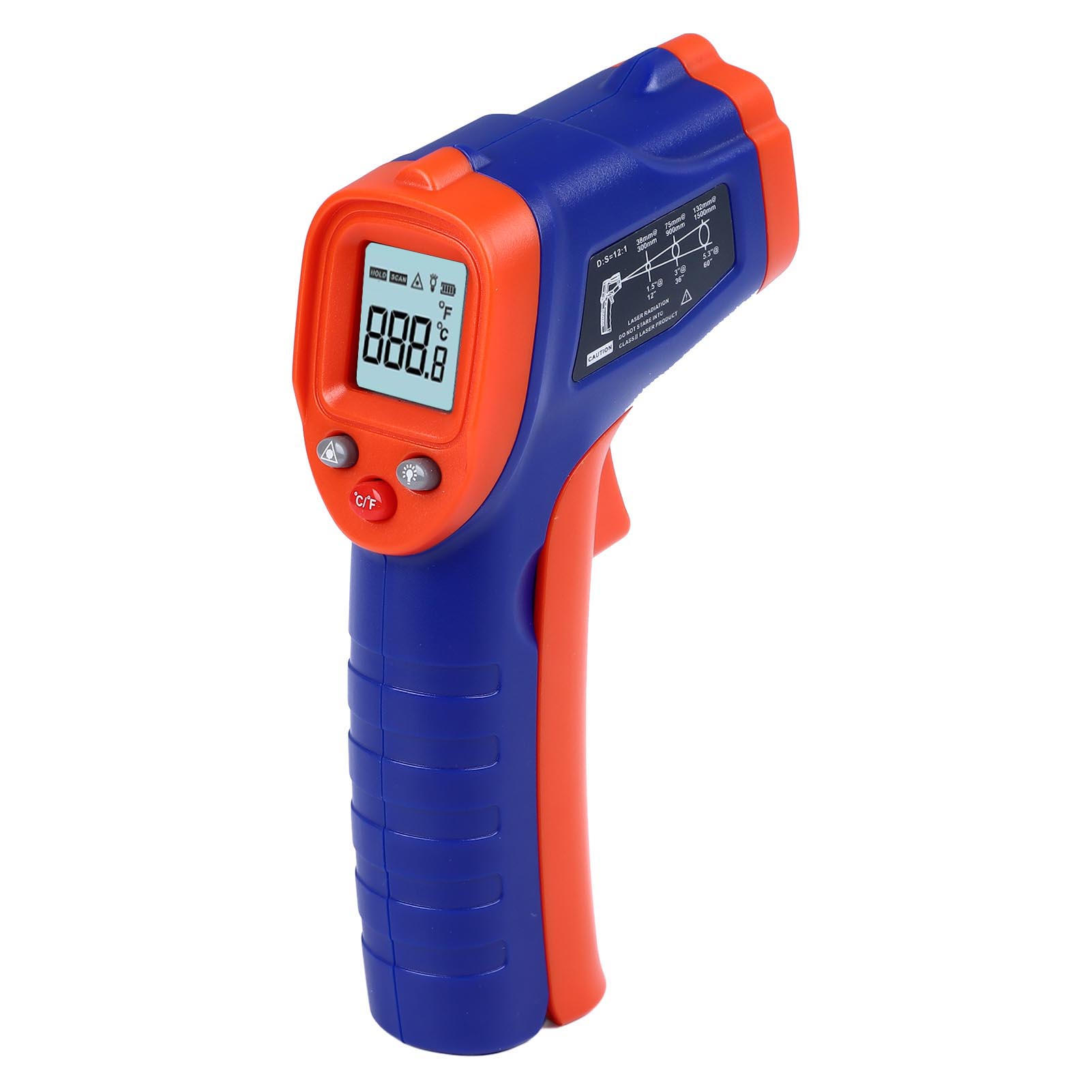 Schnell Reagierendes Infrarot-thermometer, Tragbares Temperaturmessgerät Für Kochen, Pizzaofen, Grill Und Motor.
