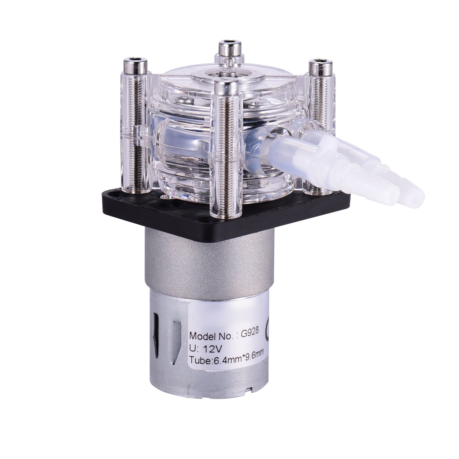 Grothen Dc 12v Peristaltikpumpe Mit Silikonschlauch, Hochdruckwasserpumpe, Dosiervakuumpumpe, Selbstansaugend, Korrosionsbeständig, Einstellbar Für Aquarium, Labor, Chemische Analyse, Additivdosierung