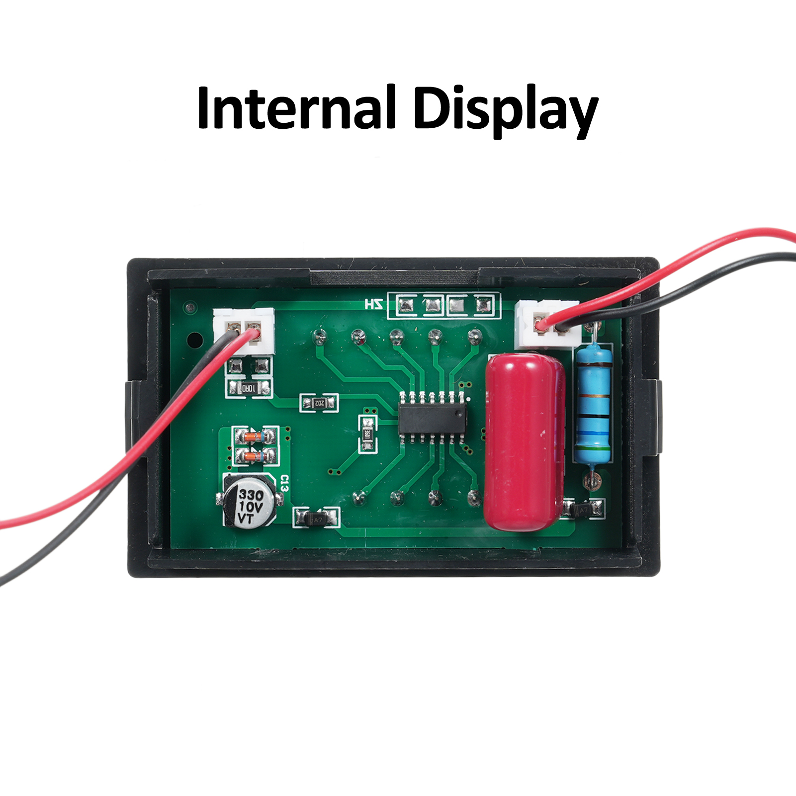 Digitales 2-in-1-voltmeter/amperemeter (60–500 V Ac, 100 A) Mit Stromwandler Und Dualer Led-anzeige. Universelles Kfz-zubehör.