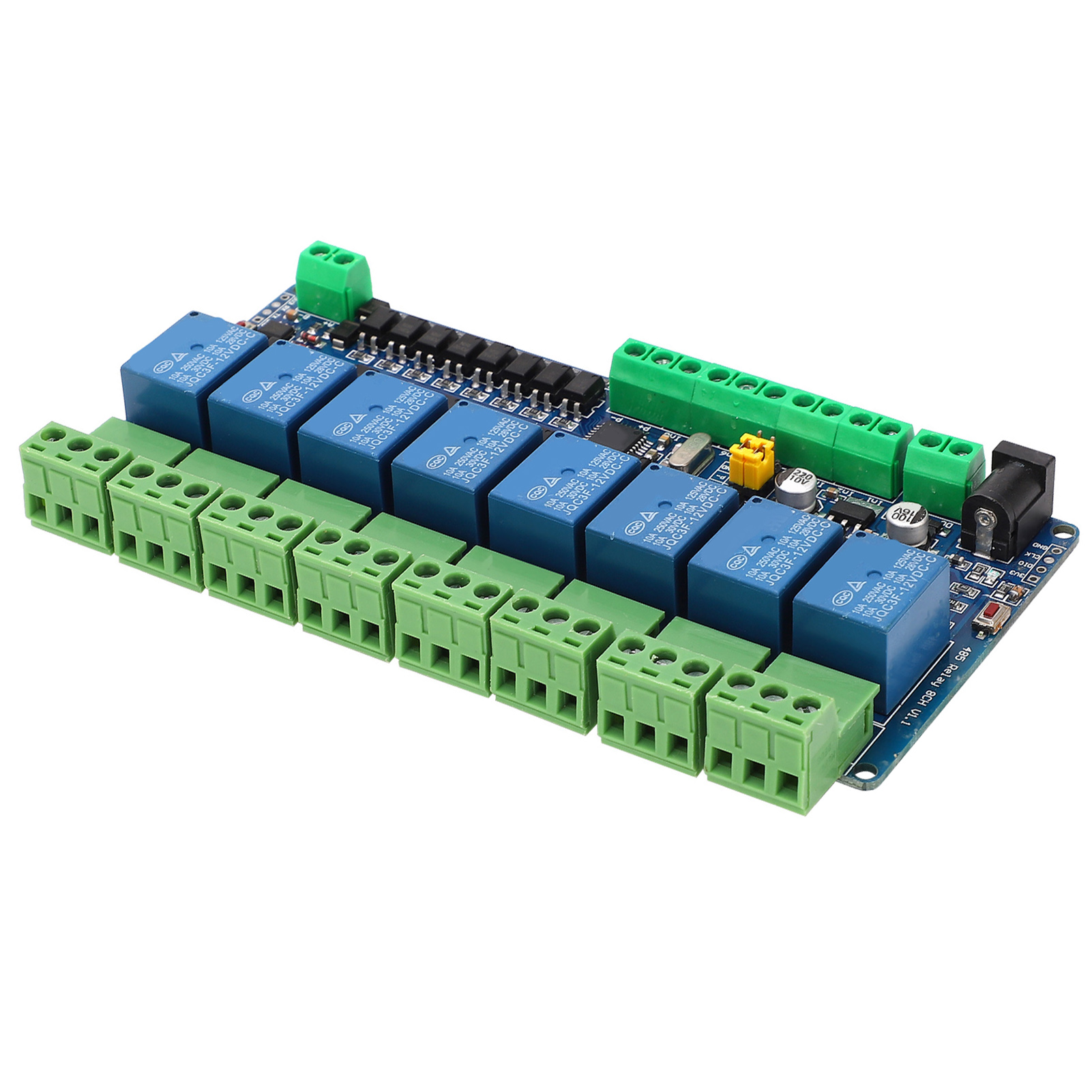 8-kanal-relaismodul, 8 Ein-/ausgänge, Rs485-ttl-kommunikationsschnittstelle, 12-v-gleichstromversorgung