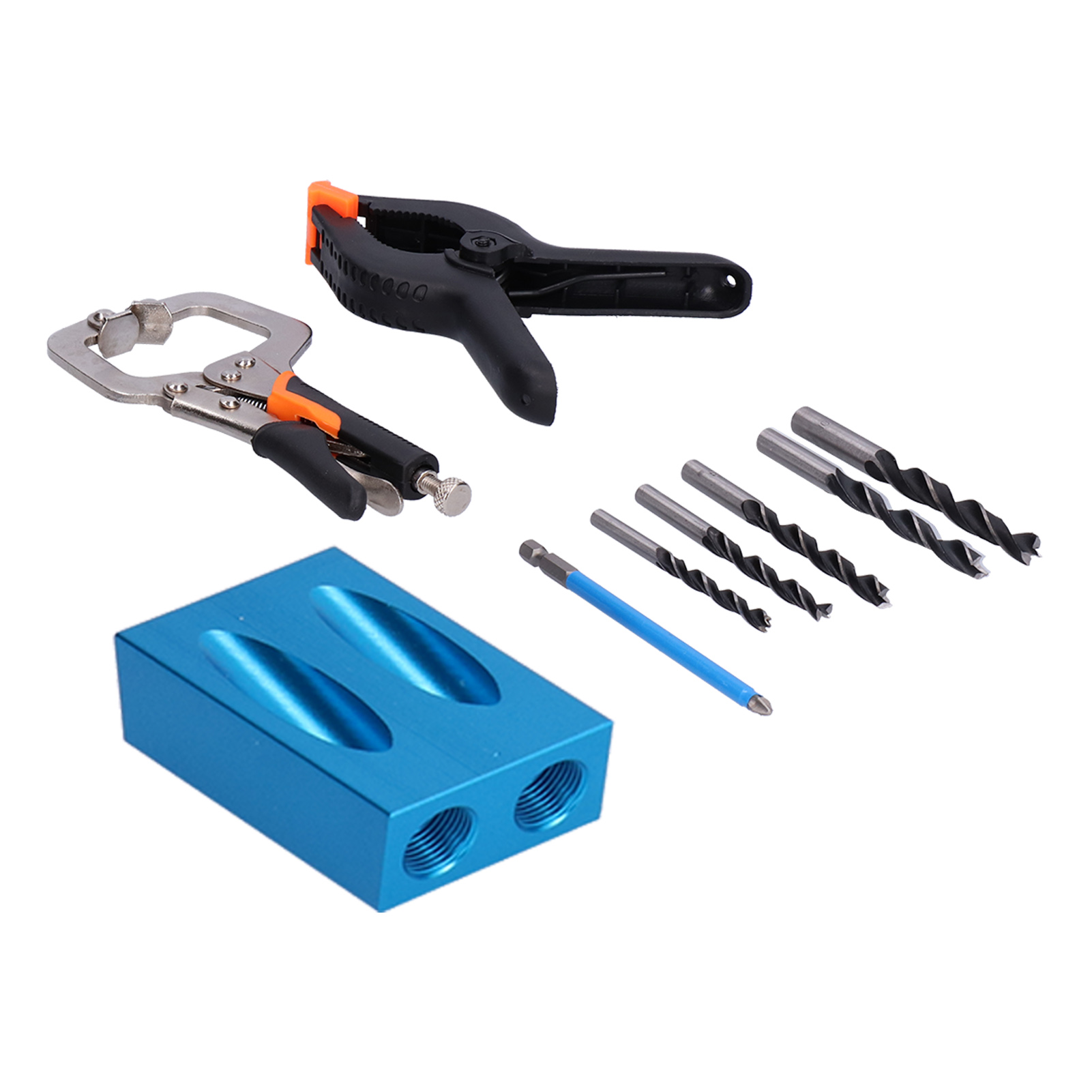 Set Verstellbarer Positionierbohrer Aus Aluminiumlegierung Mit Abgewinkeltem Lochansetzer Für Holzmöbel