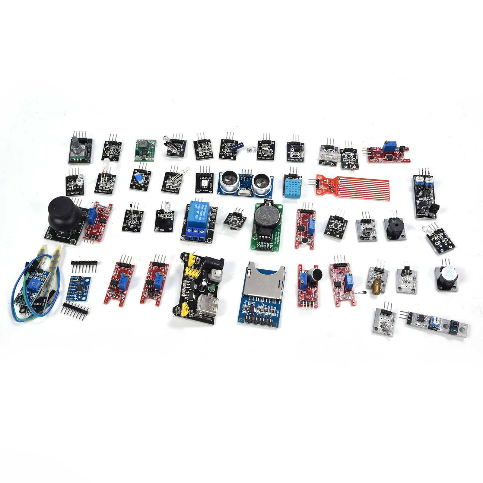 Bausatz Mit 45 Sensormodulen In 1, Sortiment An Platinen, Zubehör Und Elektronischen Geräten