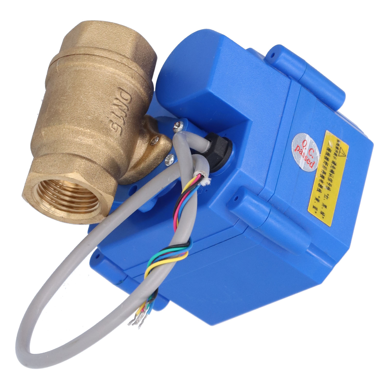 Bsp Mini Motorisiertes Elektrisches Kugelventil Aus Messing, 5-adrig, 12 V Dc, Mit Positionsanzeige